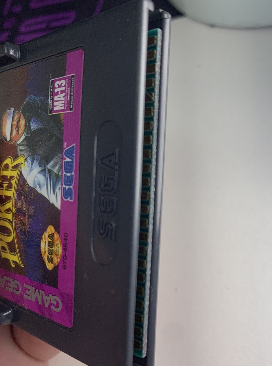 Poker Face Paul's Blackjack (Sega Game Gear, 1992) Game only