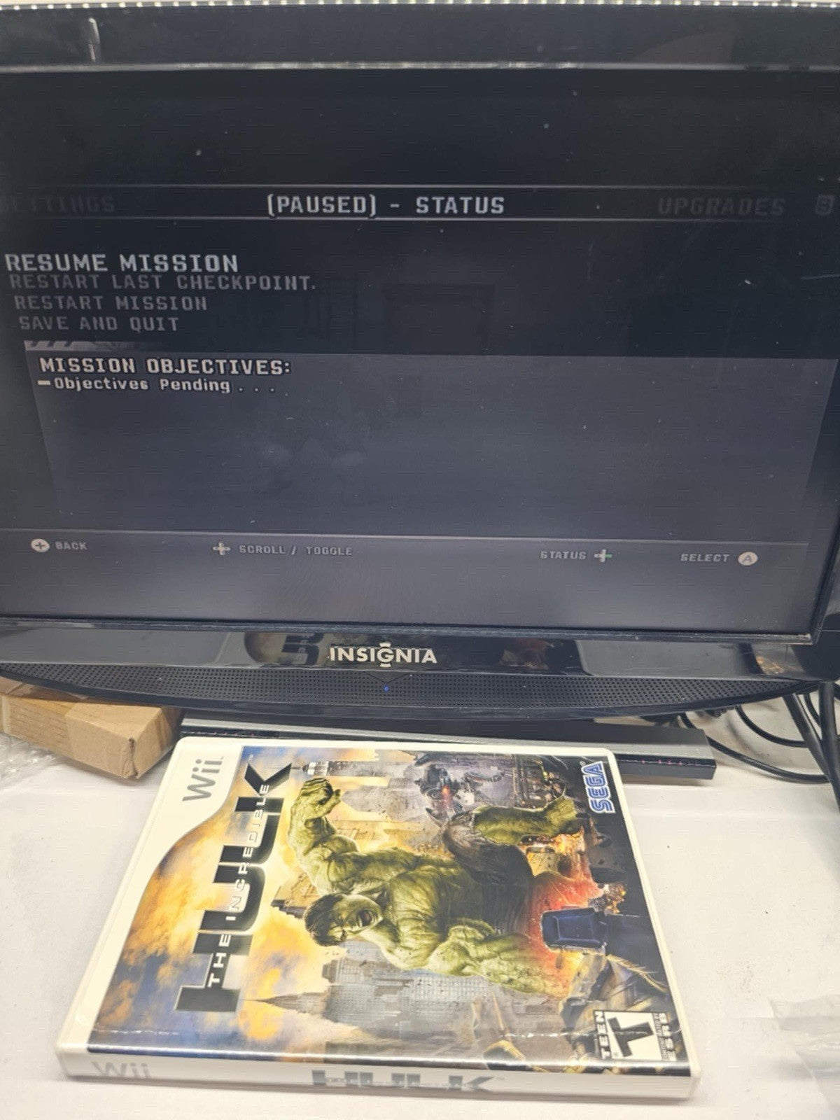 The Incredible Hulk (Nintendo Wii, 2008) Game Case Manual - Tested and Working