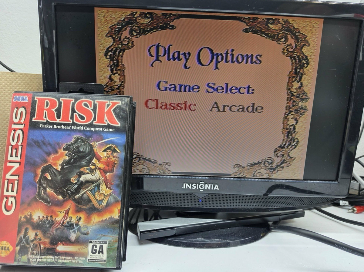 Risk (Sega Genesis, 1994) Game, Case and Manual - Tested and Working