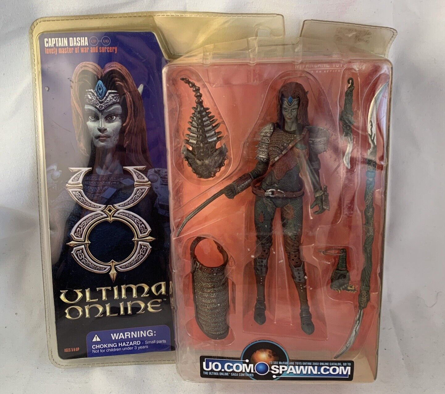 McFarlane Toys 2002 Ultima Online Captain Dasha Action Figure - New, Damaged Box