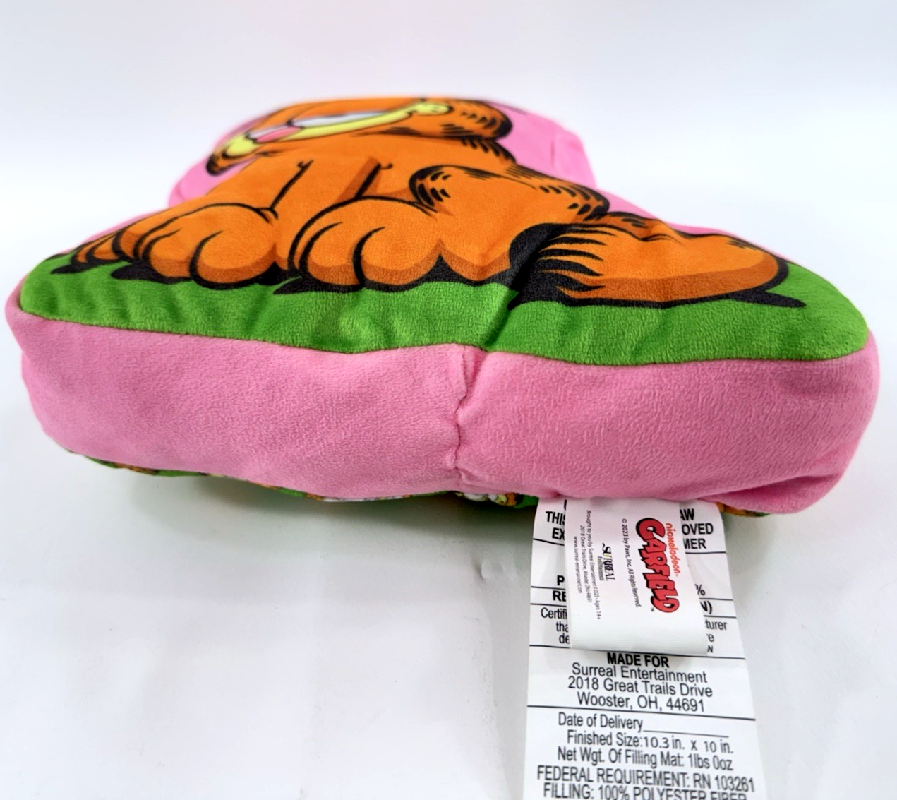Paws Inc. 2023 10” Garfield Sitting Cat Plush Throw Pillow