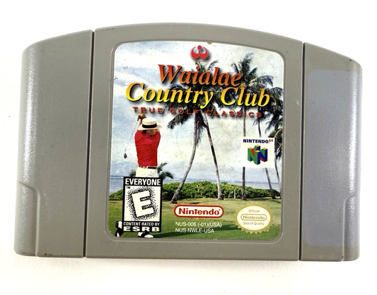 True Golf Classics: Waialae Country Club (Nintendo 64, 1998) Game Cartridge