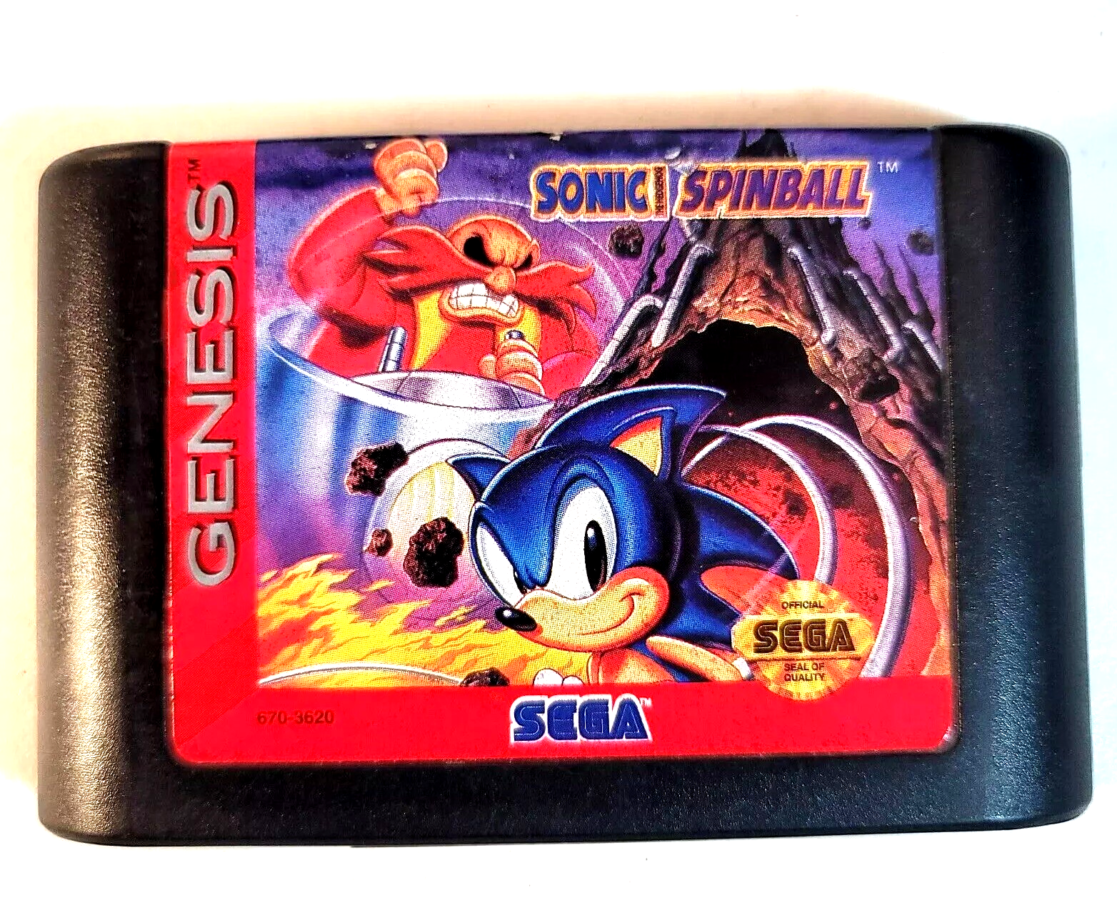 Sonic Spinball (Sega Genesis, 1993) Game Case Manual - Tested and Working