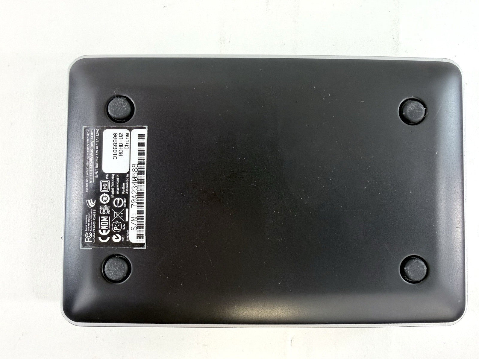 Iomega eGo 31868900 1TB USB 2.0 External Hard Drive with Power Supply - Tested