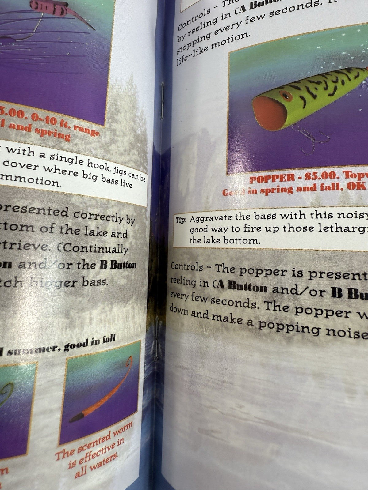 Bass Masters Classic Pro Edition (Super Nintendo, 1996) Game Box Manual Inserts