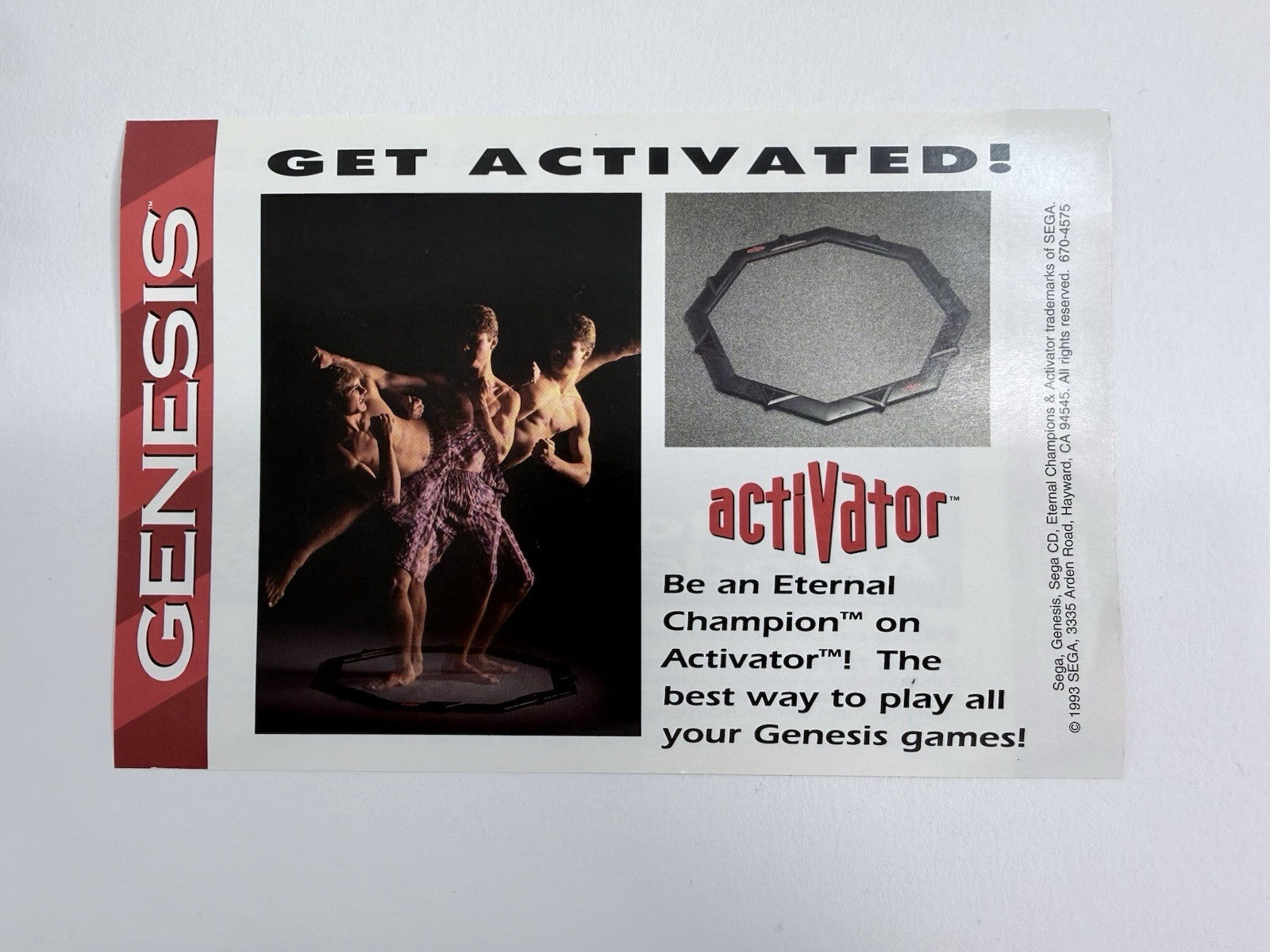 Eternal Champions (Sega Genesis, 1993) Game, Case, Manual, Insert - Tested