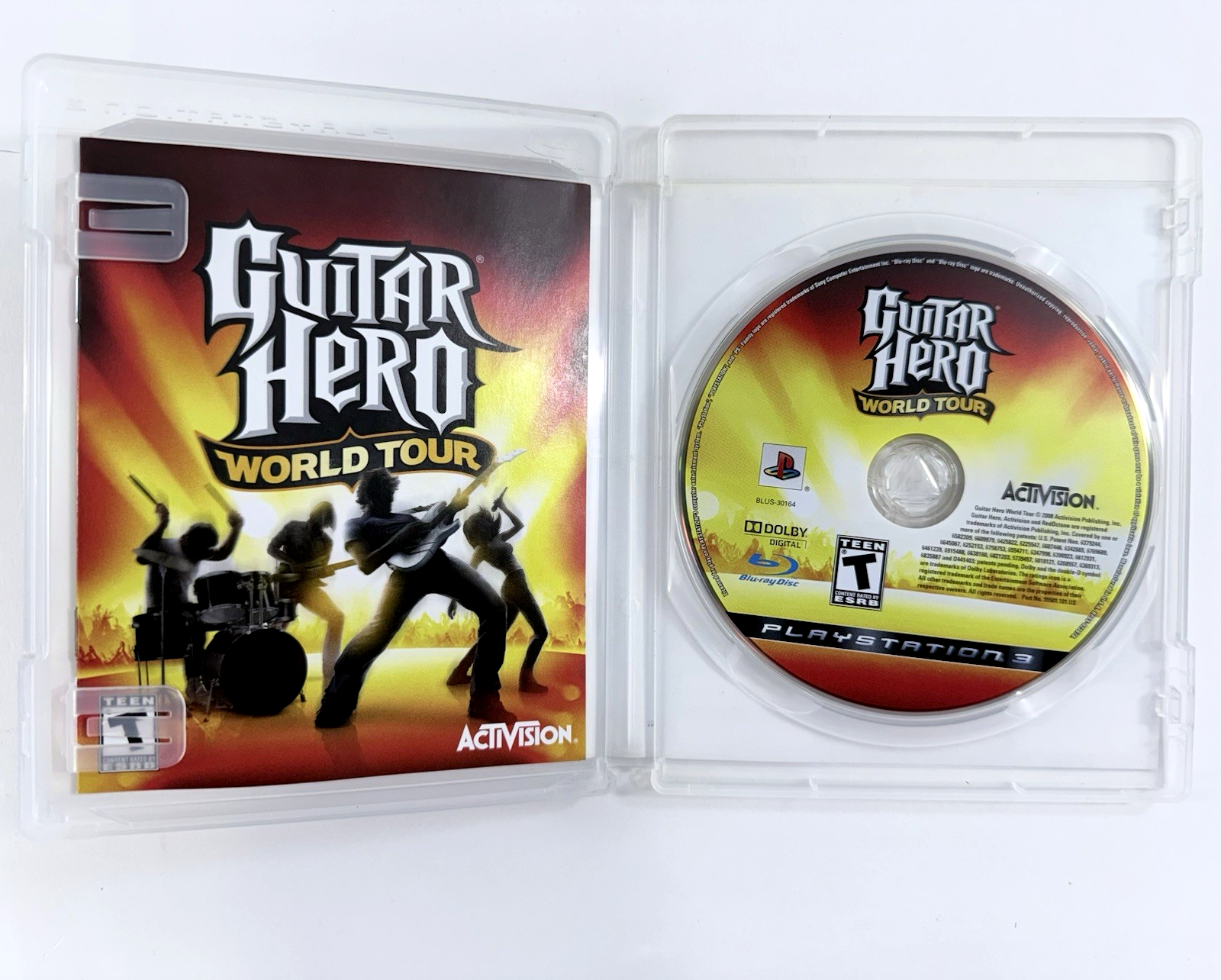 Guitar Hero World Tour (Sony PlayStation 3, 2008) Game, Case and Manual - Tested