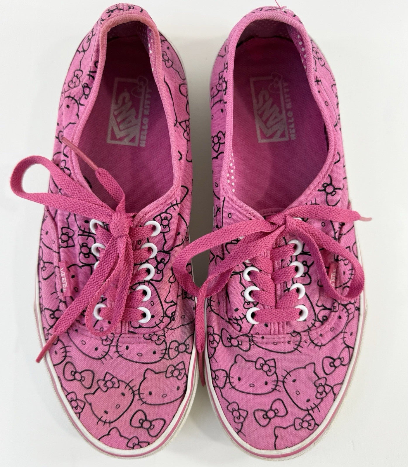 VANS Off The Wall Hello Kitty Pink and Black Men's US 8.5/Women's US 10 Shoes