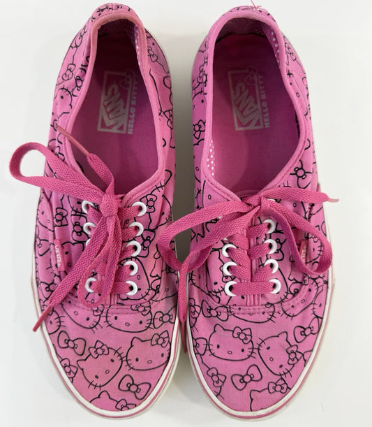 VANS Off The Wall Hello Kitty Pink and Black Men's US 8.5/Women's US 10 Shoes