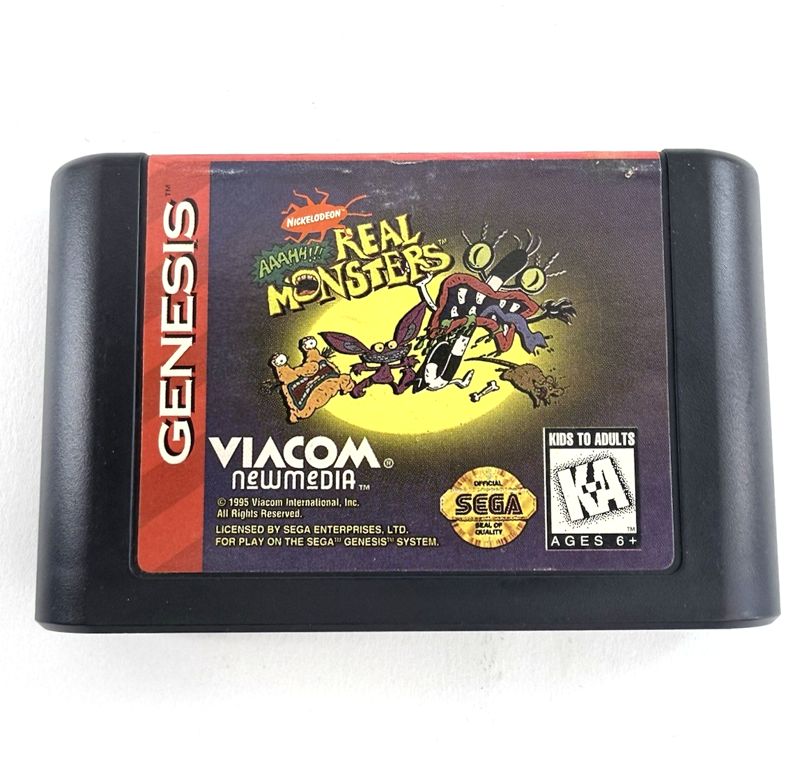 AAAHH Real Monsters (Sega Genesis, 1995) Game Cartridge - Tested and Working