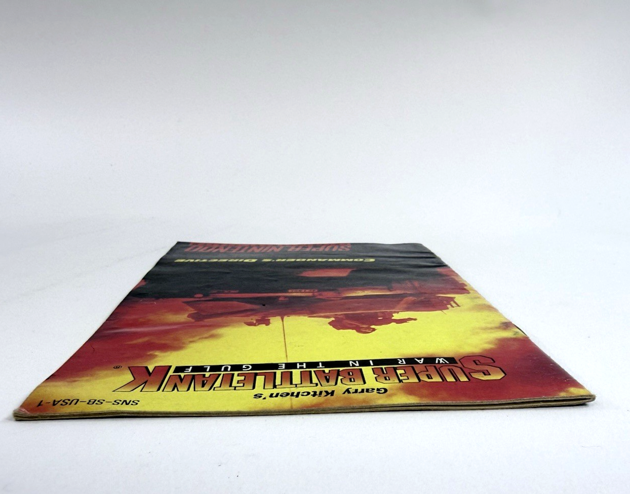 Garry Kitchen's Super Battletank War In The Gulf Instruction Manual SNS-SB-USA-1
