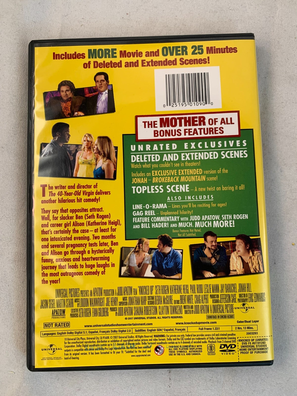 Superbad (DVD comedy lot) Knocked Up/Jackass 3