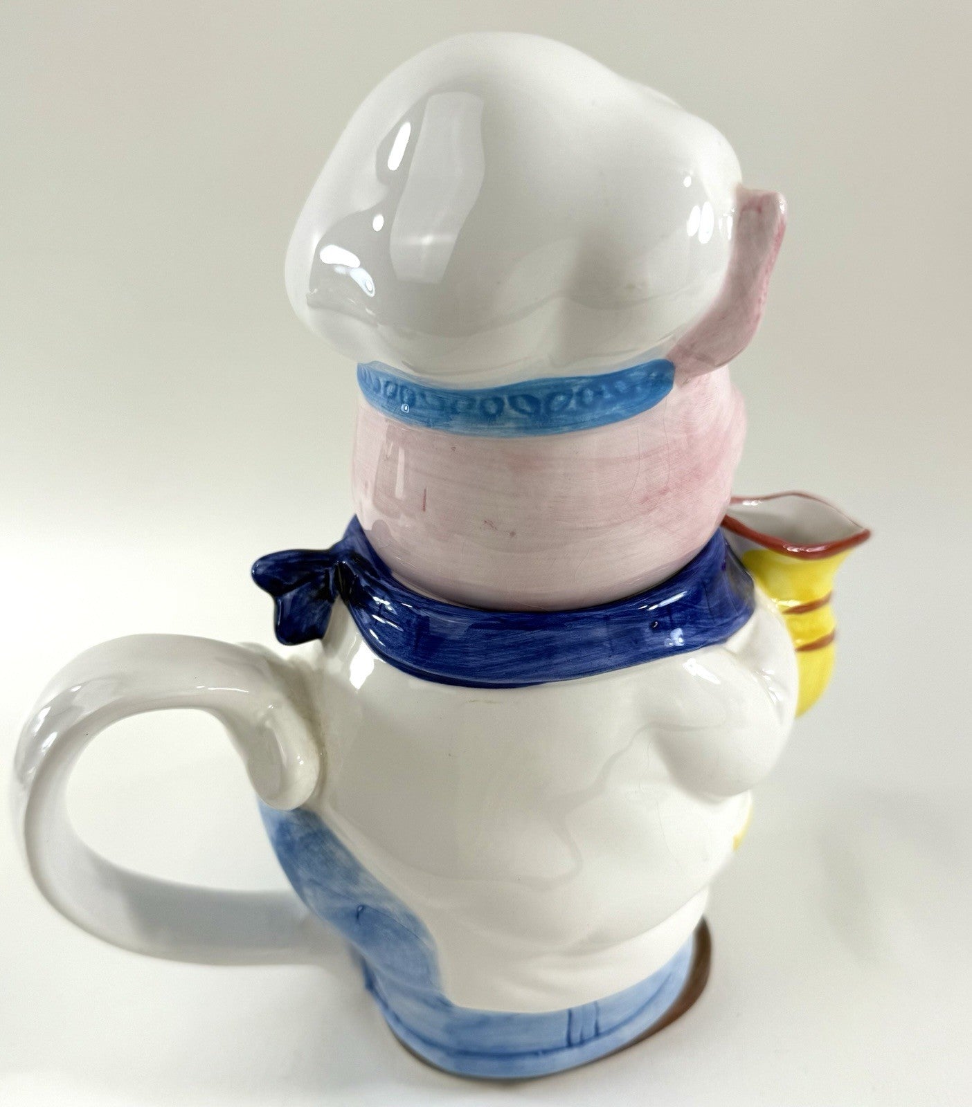 Midwest Of Cannon Falls 1990s Decorative Ceramic Chef Pig Tea Pot HD-102879