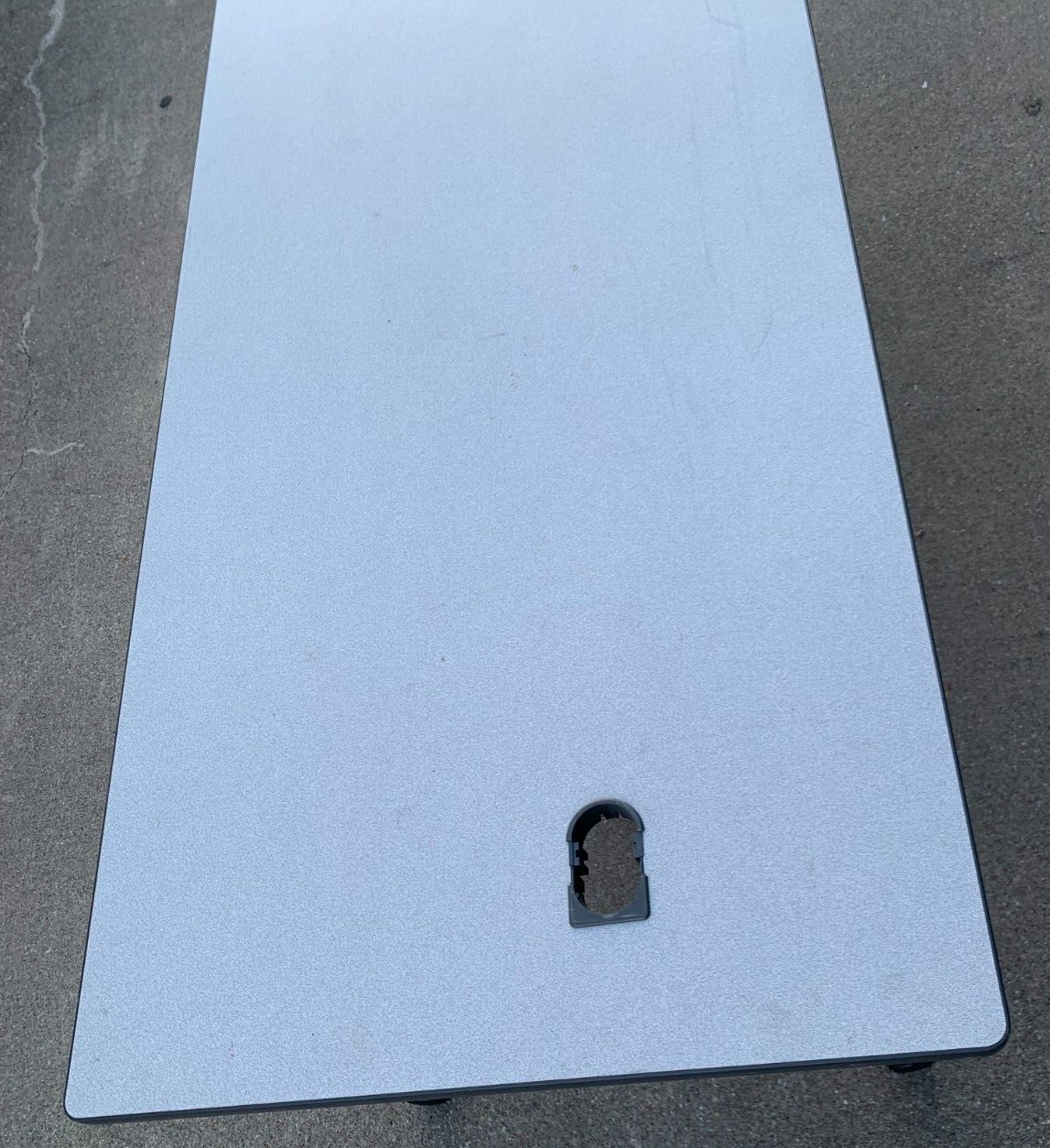 72"x30" Training Room Workstation Table with Lockable Wheels