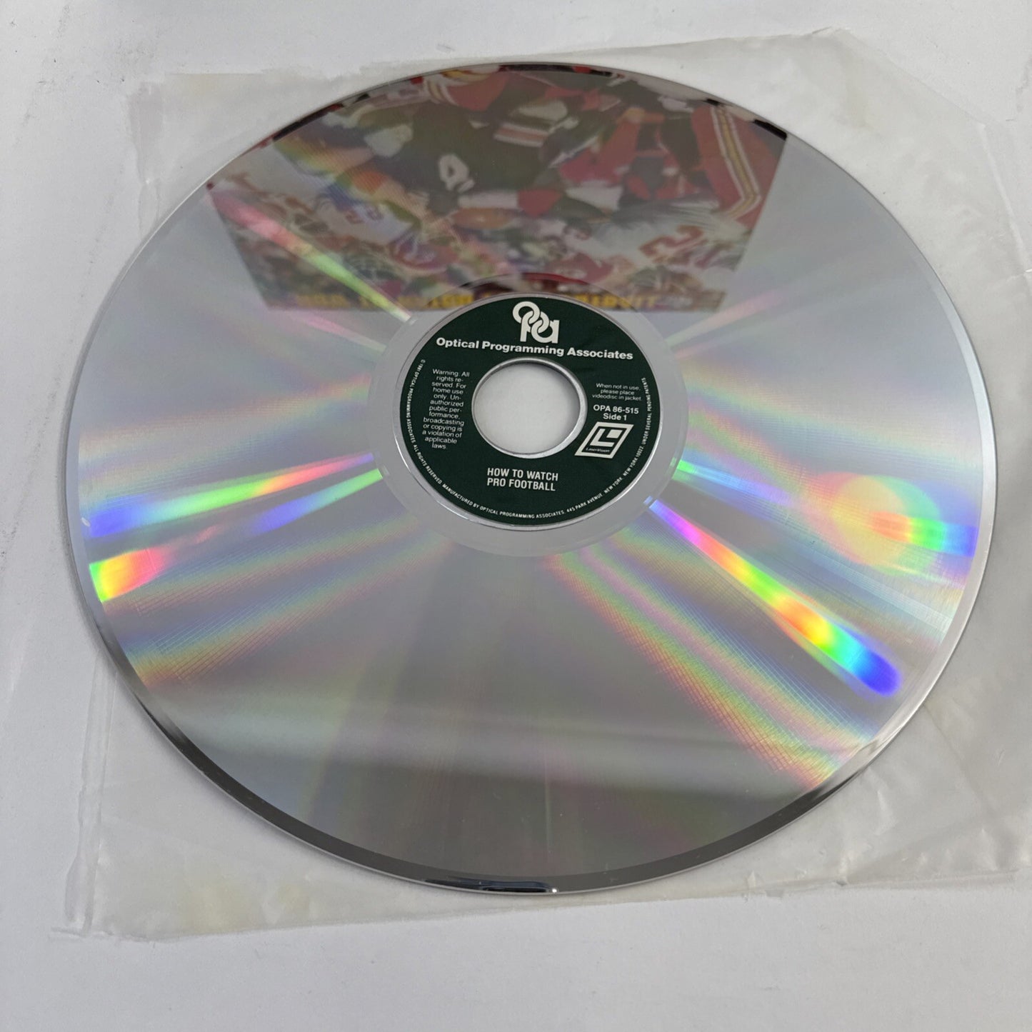How to Watch Pro Football (Laserdisc, 1980) Tested and Working