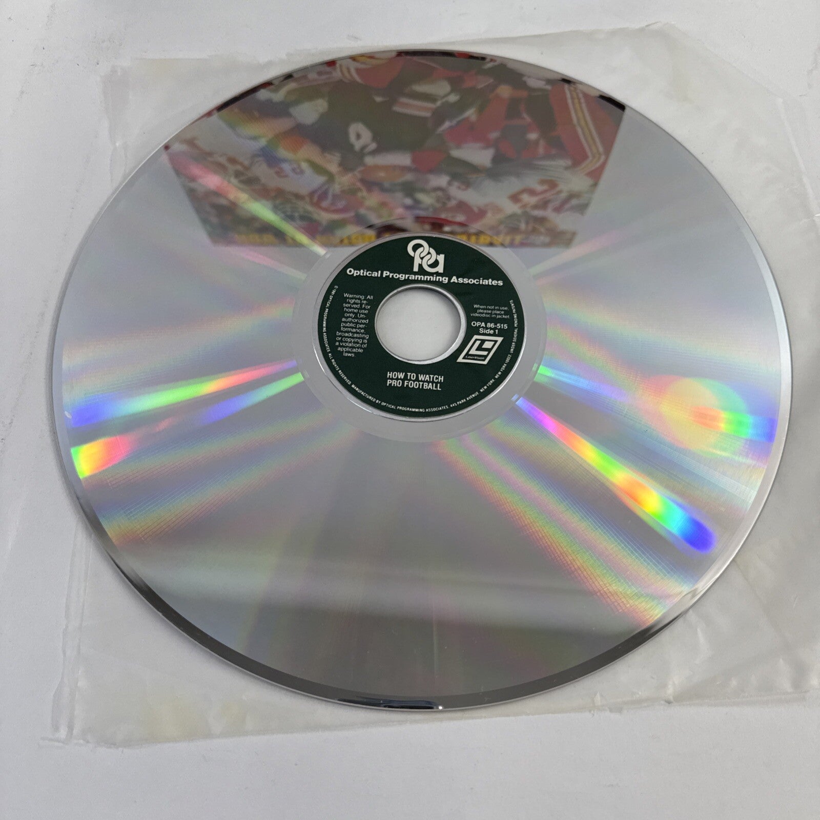 How to Watch Pro Football (Laserdisc, 1980) Tested and Working