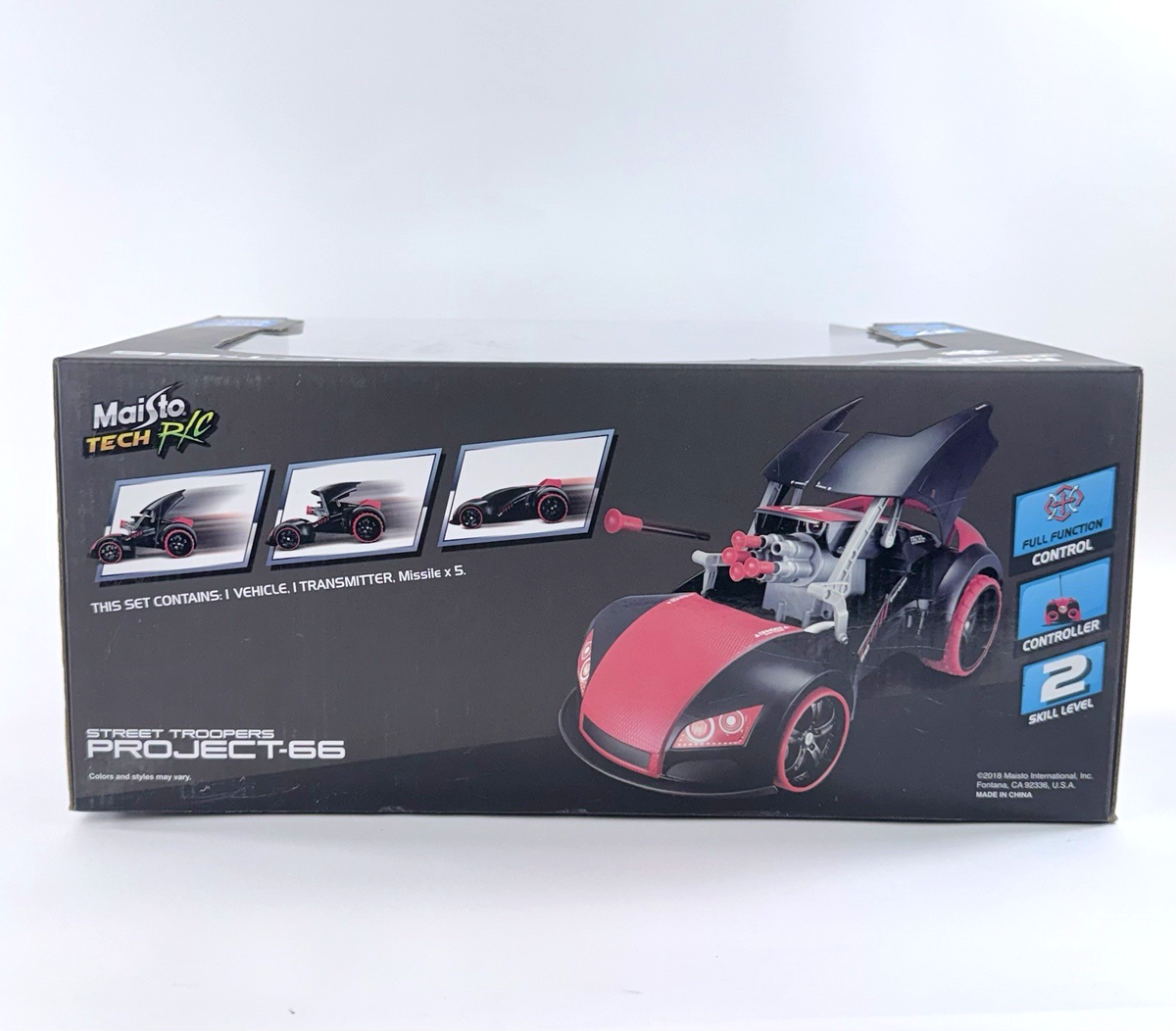 Maisto Tech R/C 2018 Street Troopers Project-66 Transforming 5-Shot Police Car