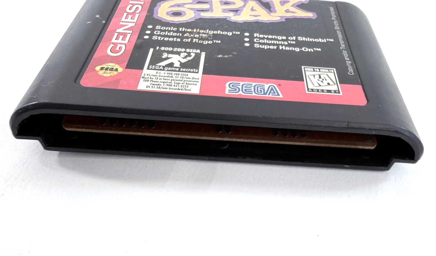 Genesis 6-Pak (Sega Genesis, 1995) Game Cartridge - Tested and Working