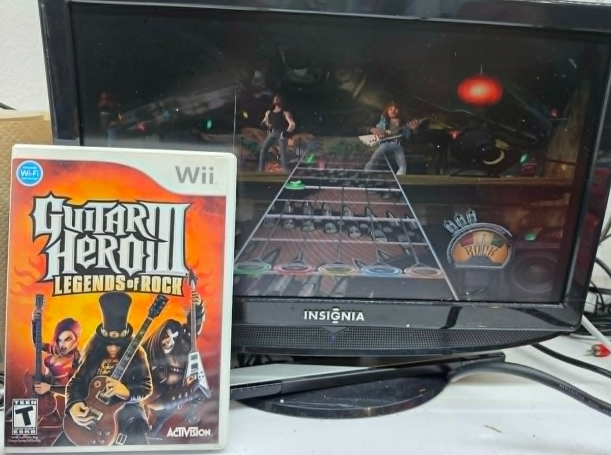 Guitar Hero 3 III Legends Of Rock (Wii, 2006) Game, Case, Manual - Tested