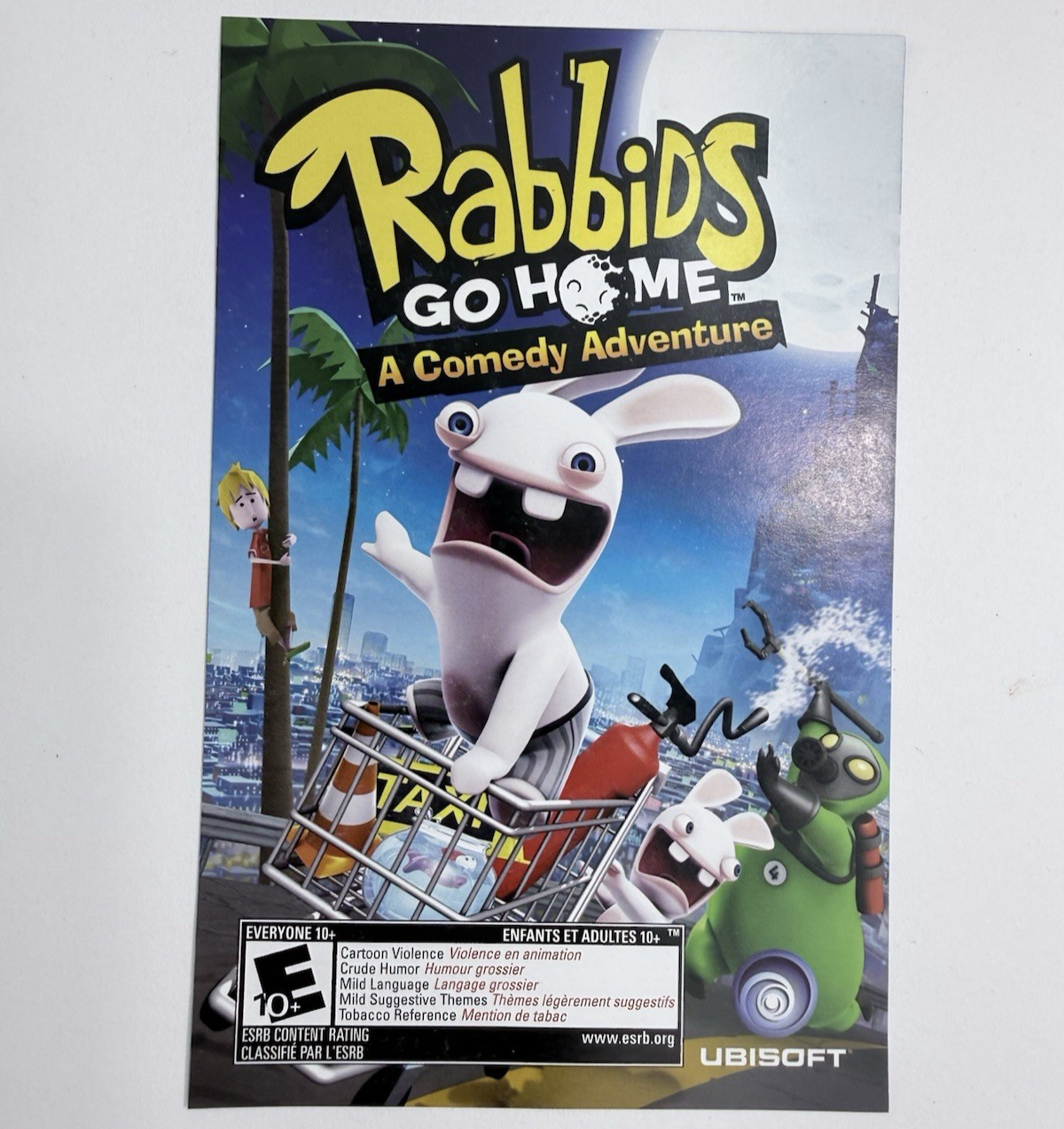 Rabbids Go Home (Nintendo Wii, 2009) Game, Case, Manual, and Insert - Tested