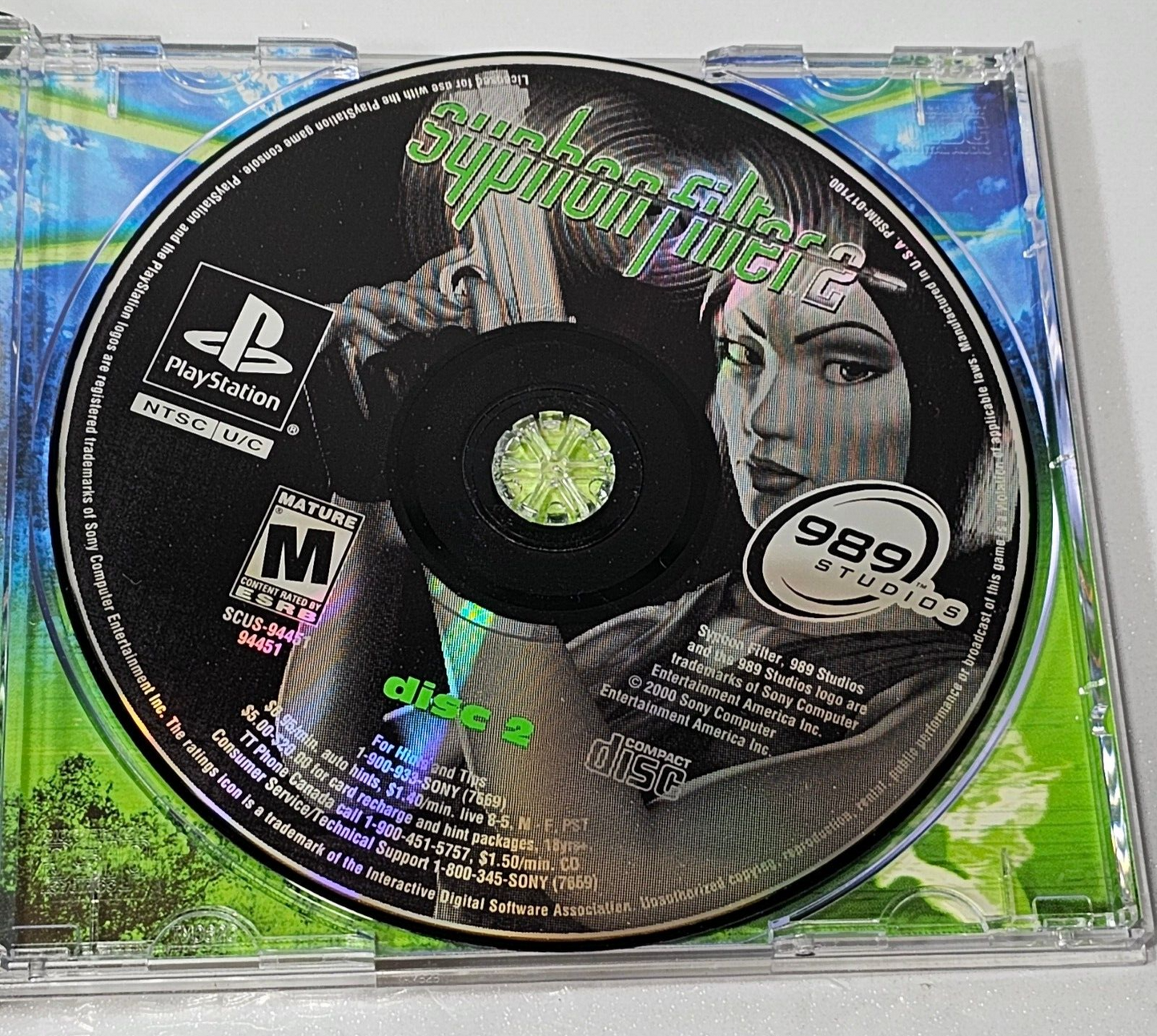Syphon Filter 2 (Sony PlayStation, 2000) Game, Case, Manual - Tested
