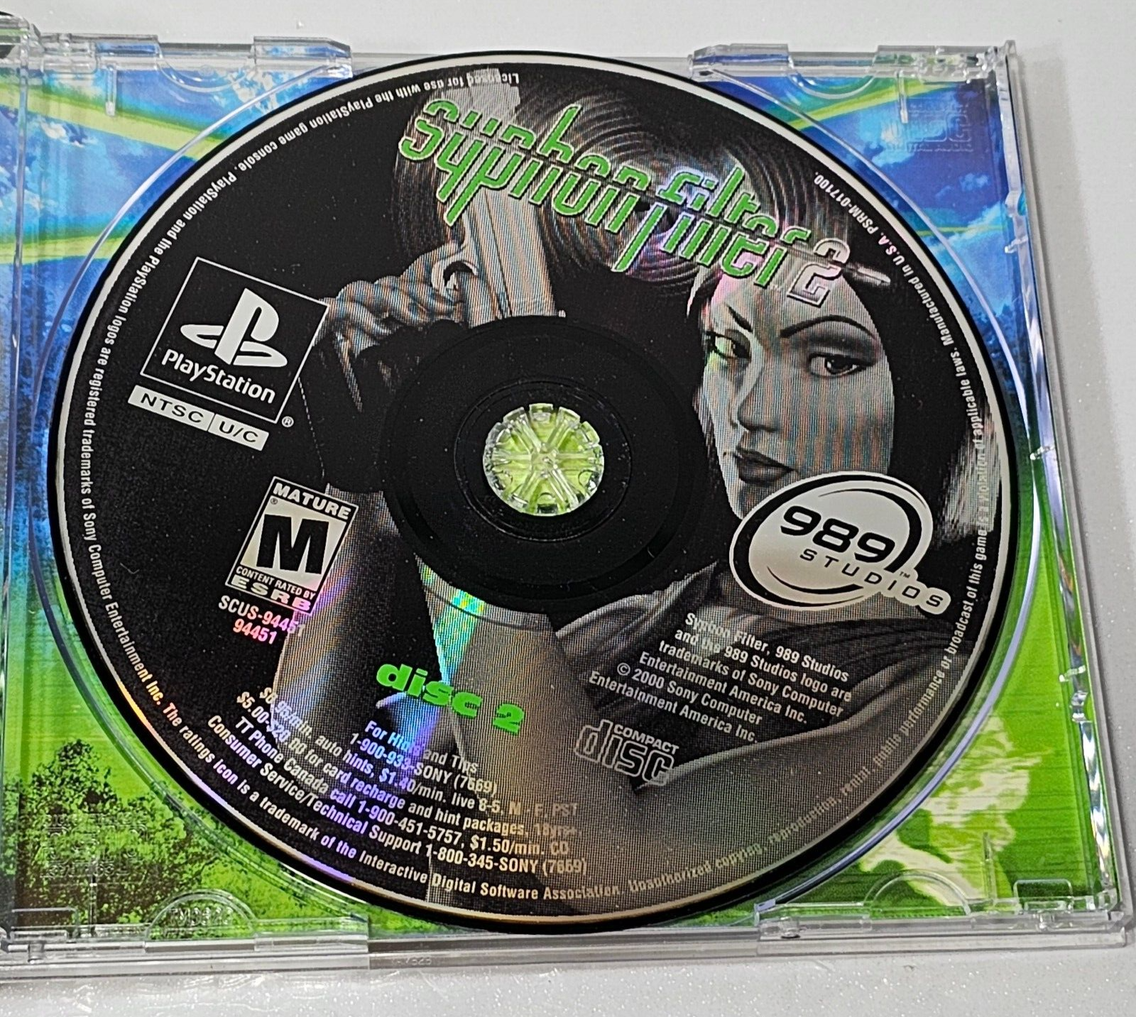Syphon Filter 2 (Sony PlayStation, 2000) Game, Case, Manual - Tested