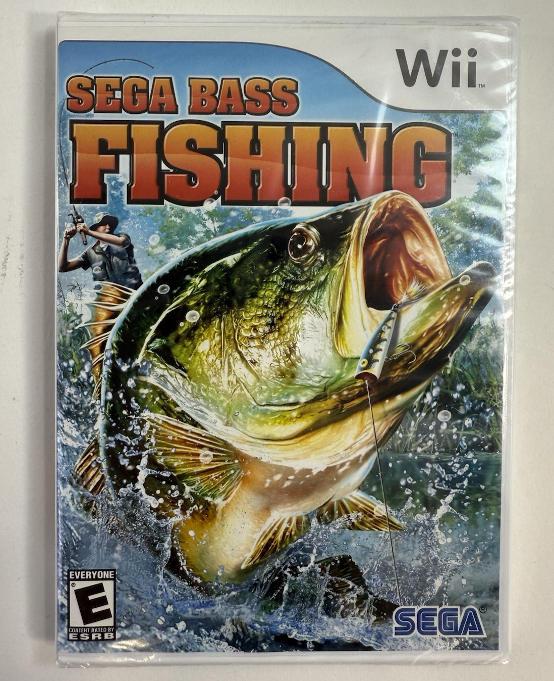 Sega Bass Fishing (Nintendo Wii, 2008) New, Factory Sealed