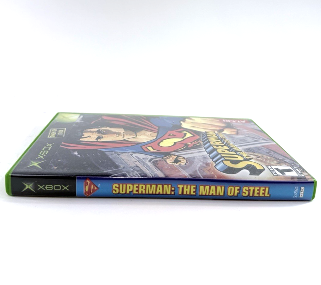 Superman: The Man of Steel (Xbox, 2002) Game Case Manual Insert - Tested