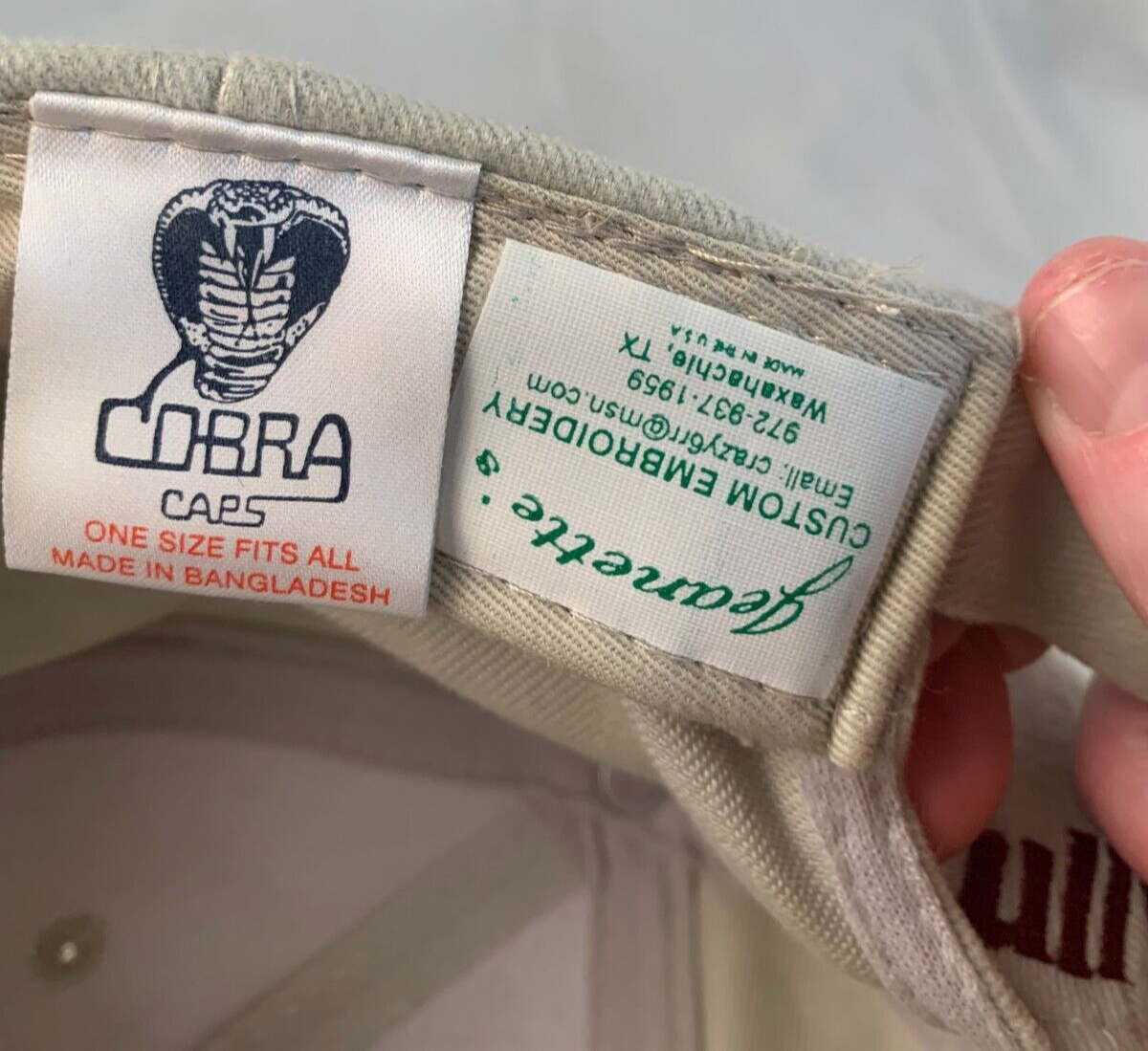 Cobra Caps Custom Embroidered Mustang Electric Supply Hat Cap - Adjustable