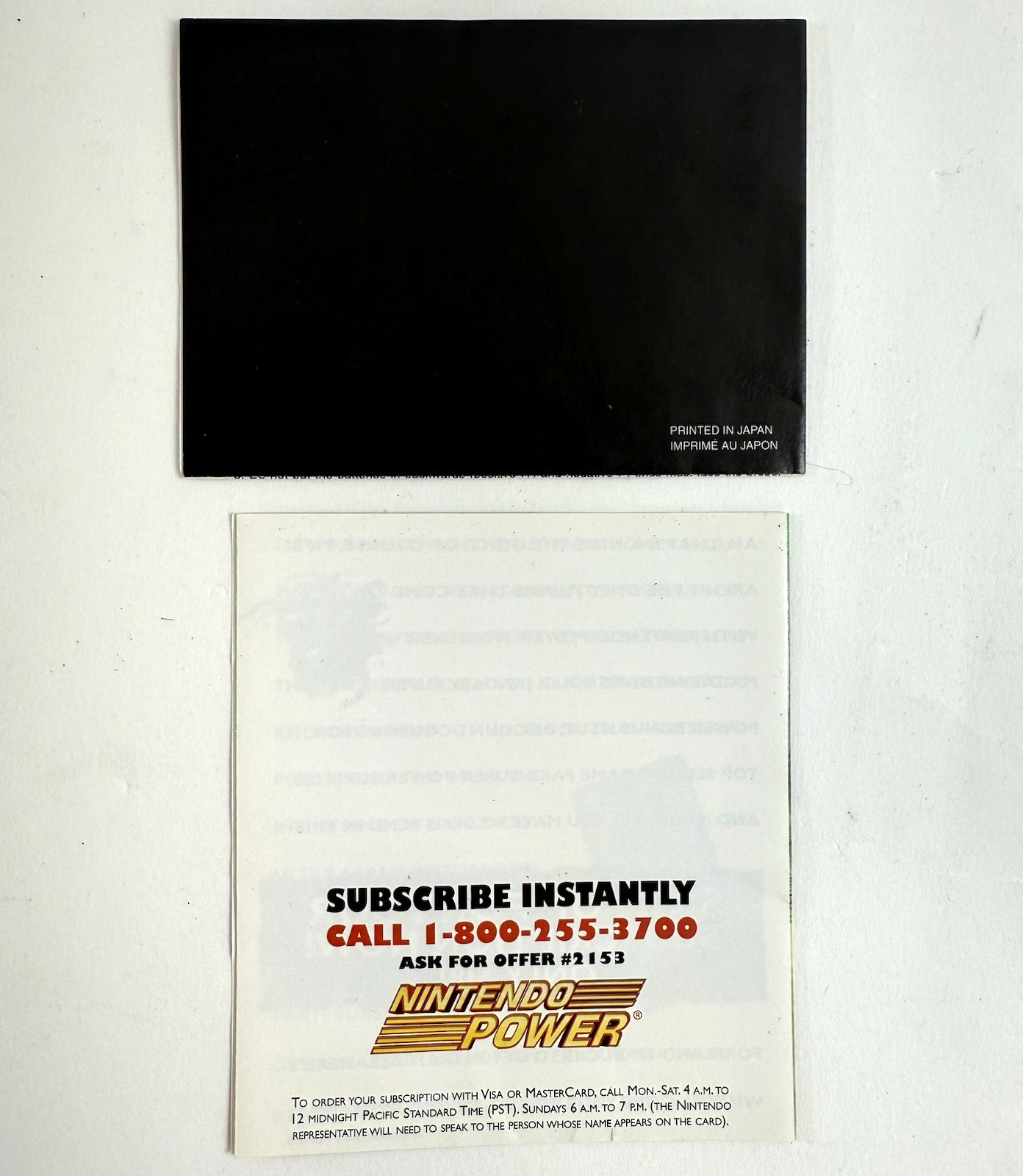 Star Trek: The Next Generation (Nintendo GameBoy, 1993) Game Box Manual Inserts