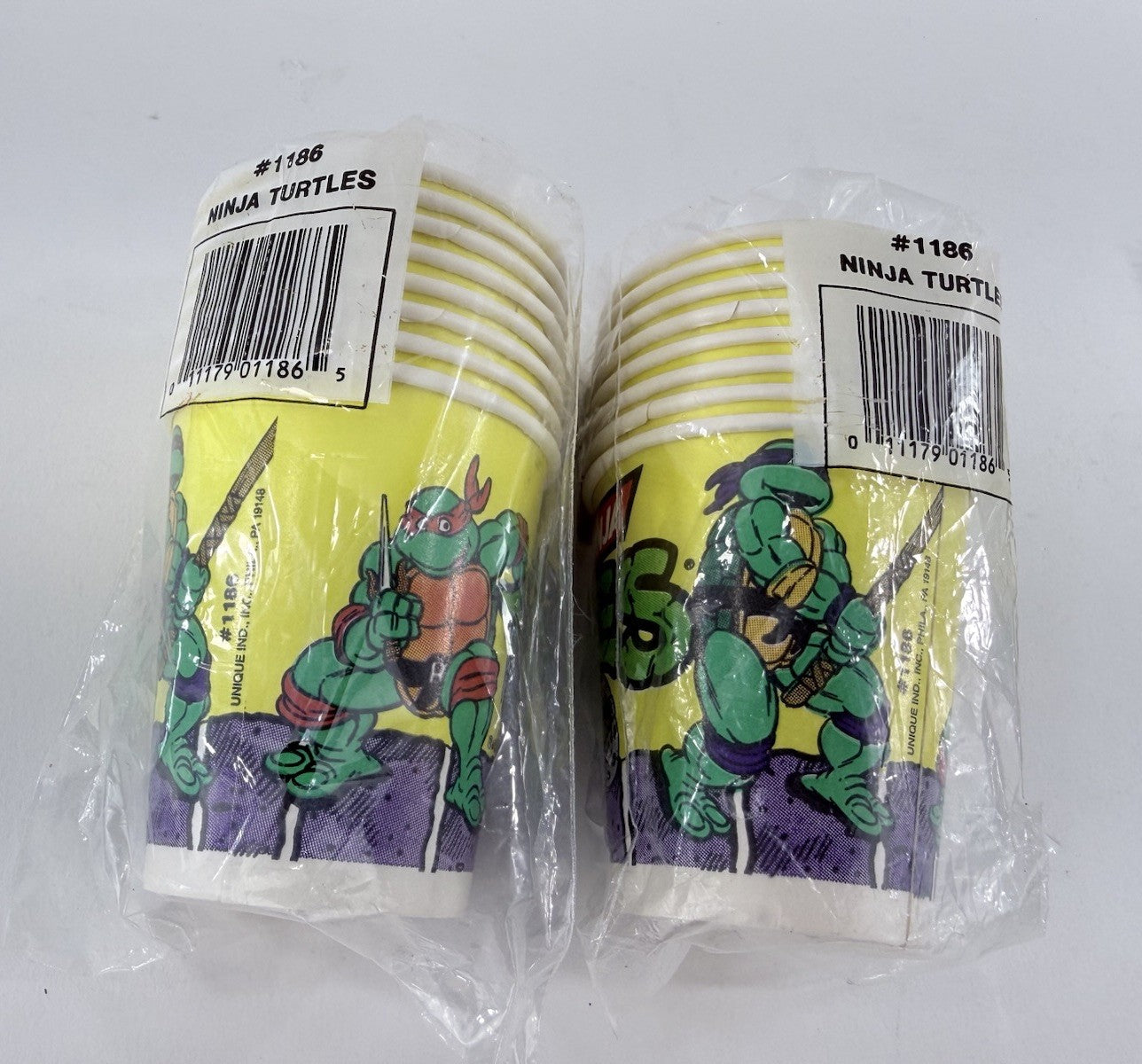 Unique 1989 Teenage Mutant Ninja Turtle Party Napkins, Tablecloth & Cups - New