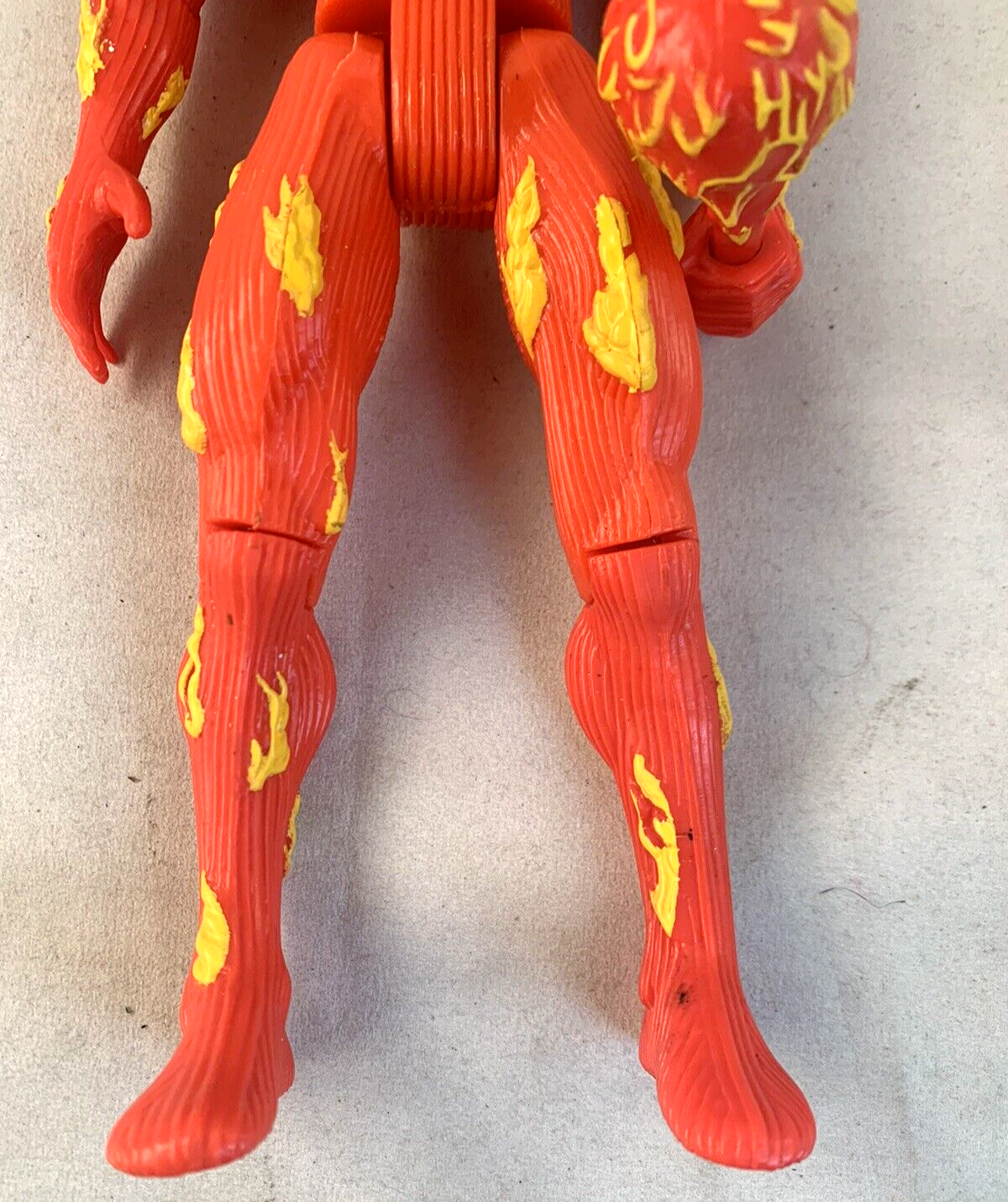 ToyBiz 1994 Marvel Deluxe 10” Action Figure Fantastic Four Human Torch + Torch