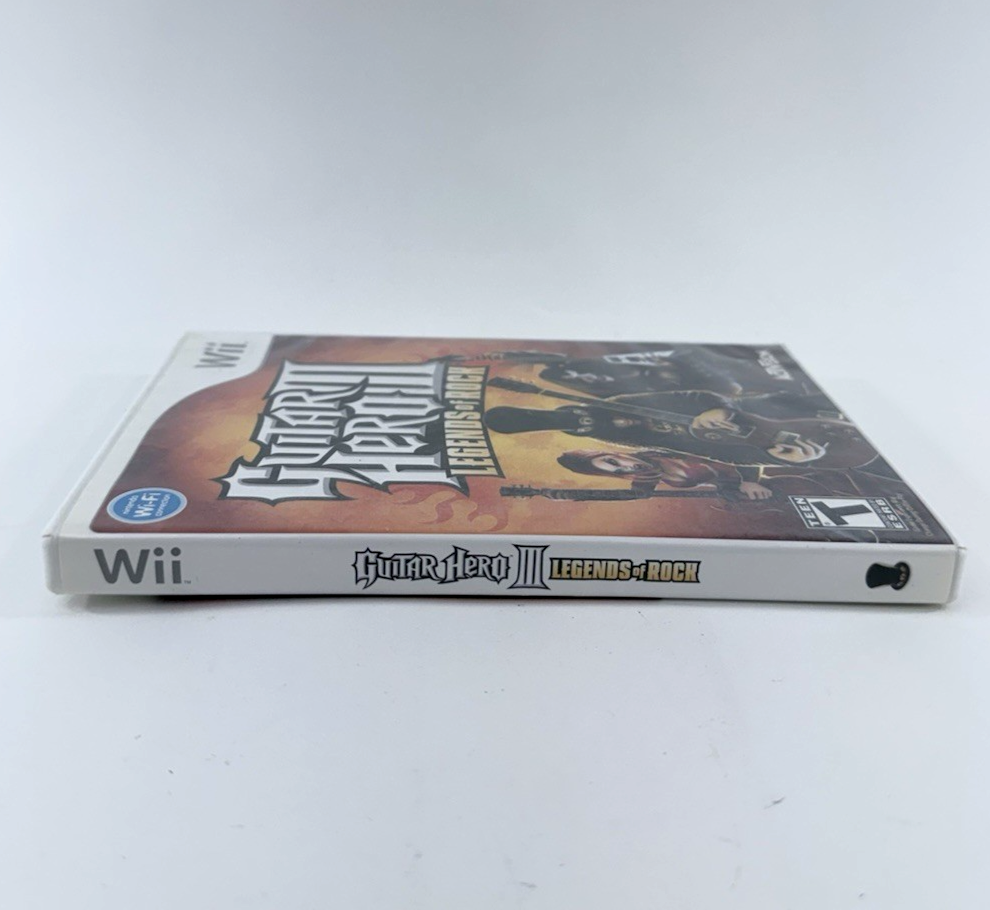 Guitar Hero 3 III Legends Of Rock (Wii, 2006) Game, Case, Manual - Tested