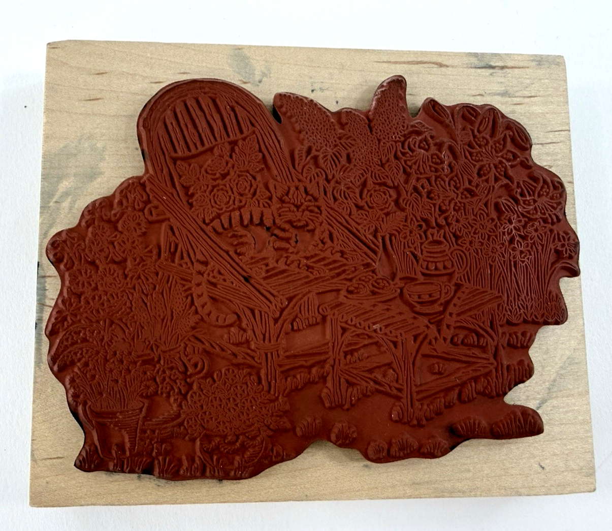 Embossing Arts Co. 1996 276-S Cat Nap Wood Mounted Large Rubber Stamp