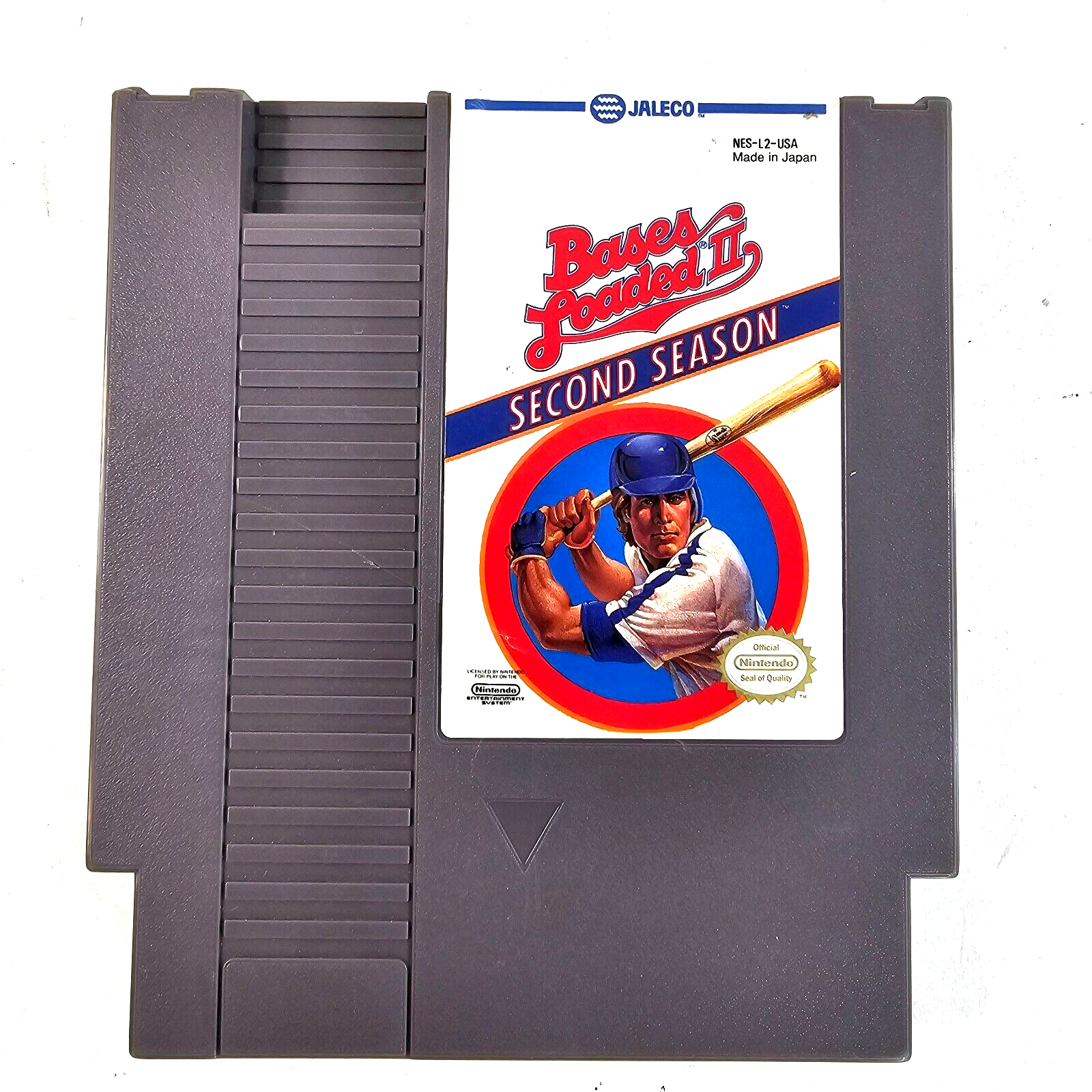 Bases Loaded II: Second Season (Nintendo NES, 1990) Game Cartridge