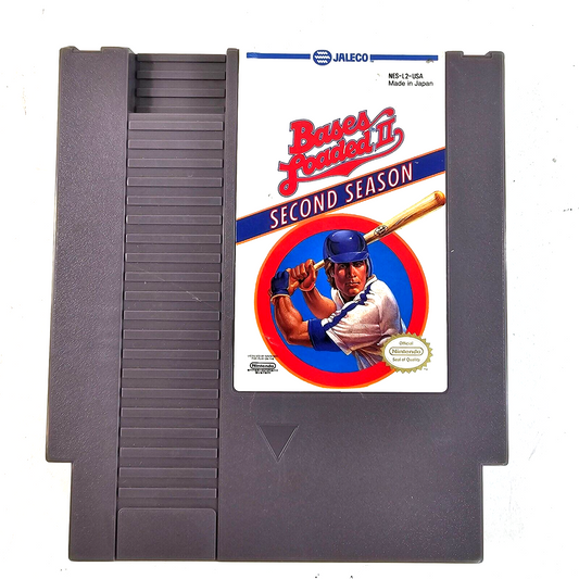Bases Loaded II: Second Season (Nintendo NES, 1990) Game Cartridge