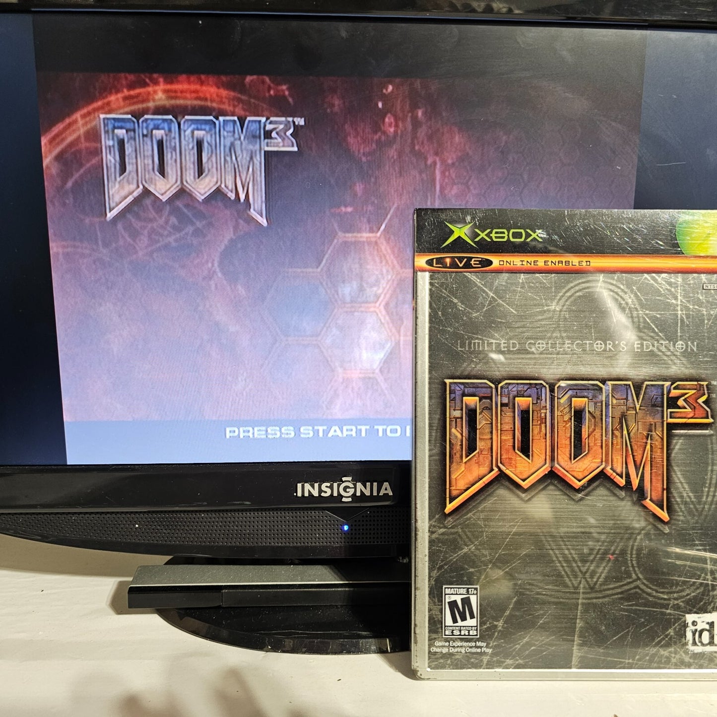 Doom 3: Limited Collector's Edition (Xbox, 2005) Game Case Manual Insert Sleeve