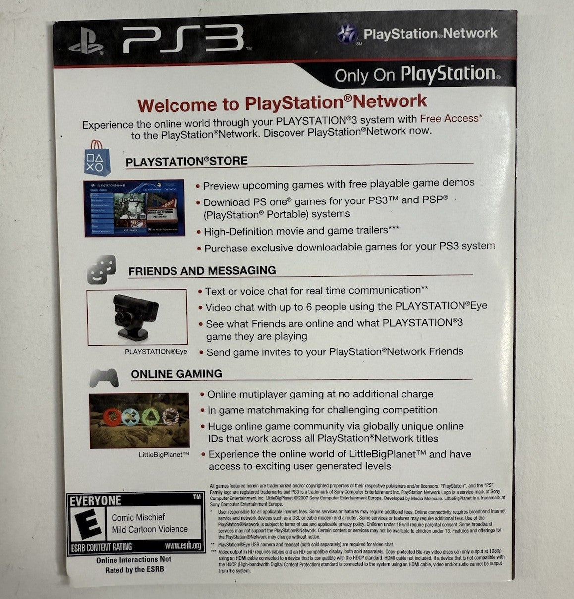 Uncharted 2: Among Thieves (PlayStation 3, 2009) Game Case Manual Registration