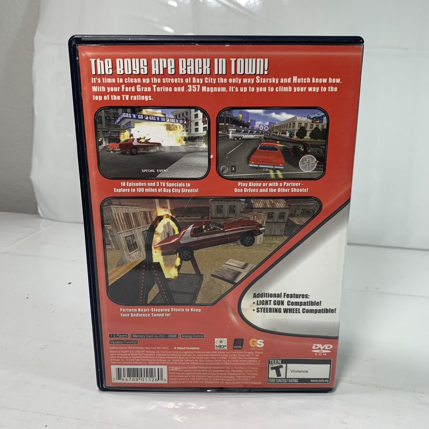 Starsky and Hutch PS2 (Sony PlayStation 2, 2003) Game Case Manual CIB