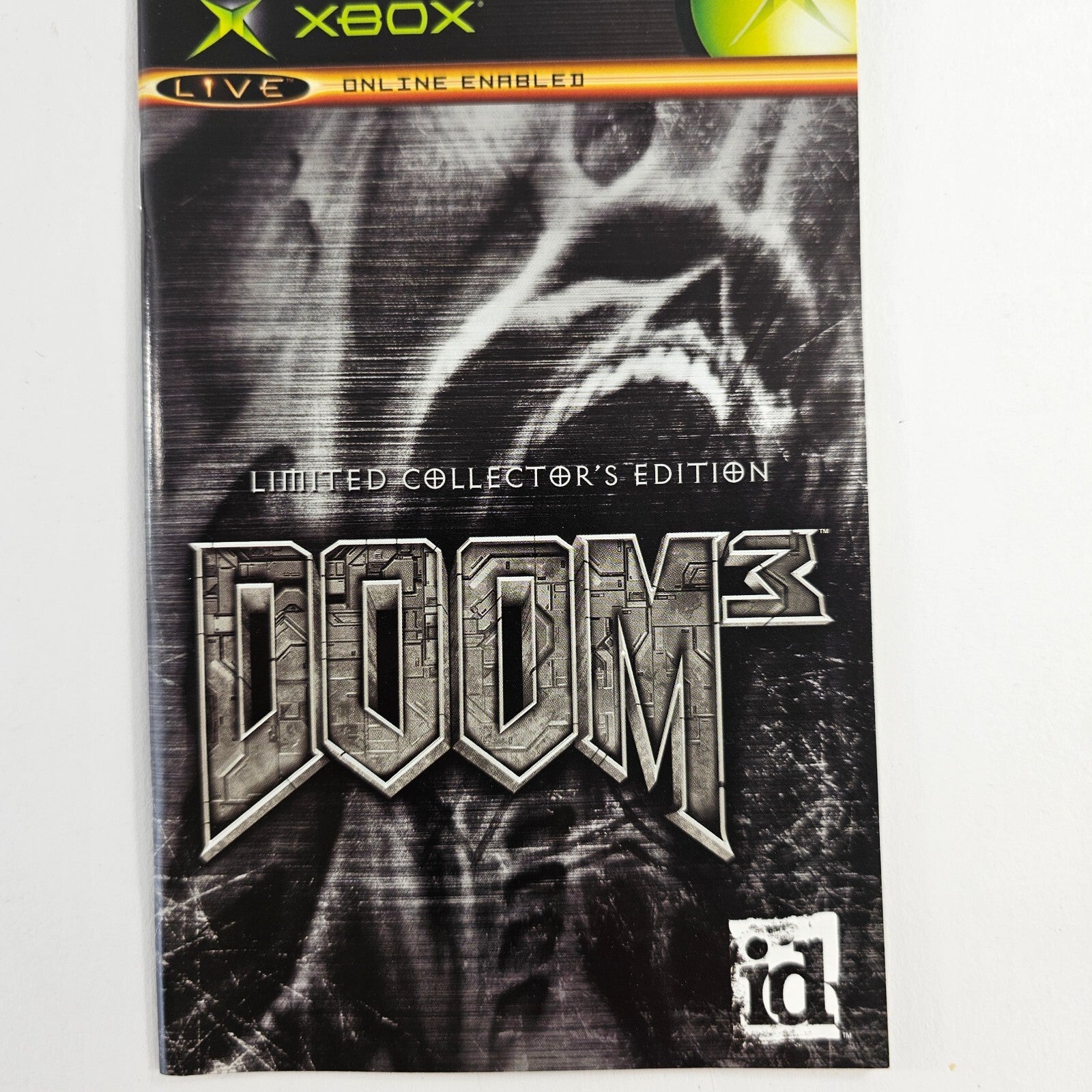 Doom 3: Limited Collector's Edition (Xbox, 2005) Game Case Manual Insert Sleeve