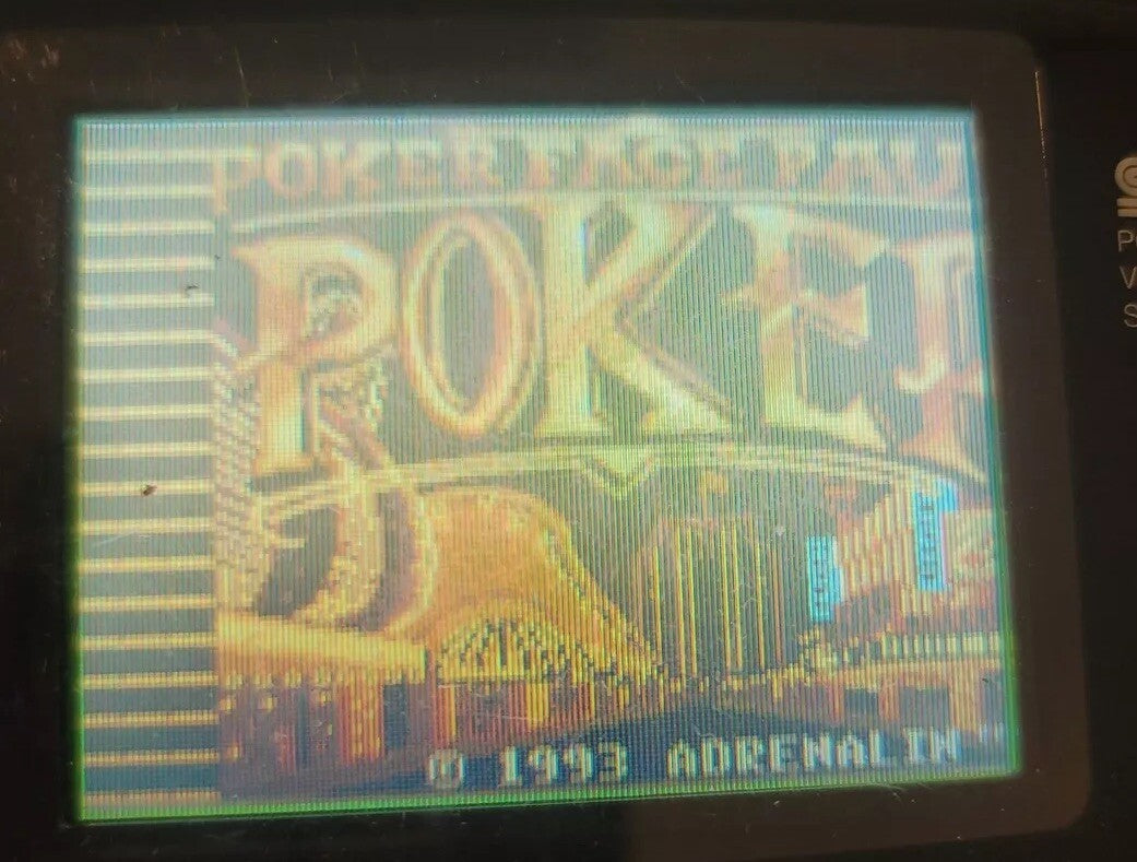 Poker Face Paul's Blackjack (Sega Game Gear, 1992) Game only