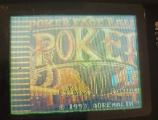 Poker Face Paul's Blackjack (Sega Game Gear, 1992) Game only