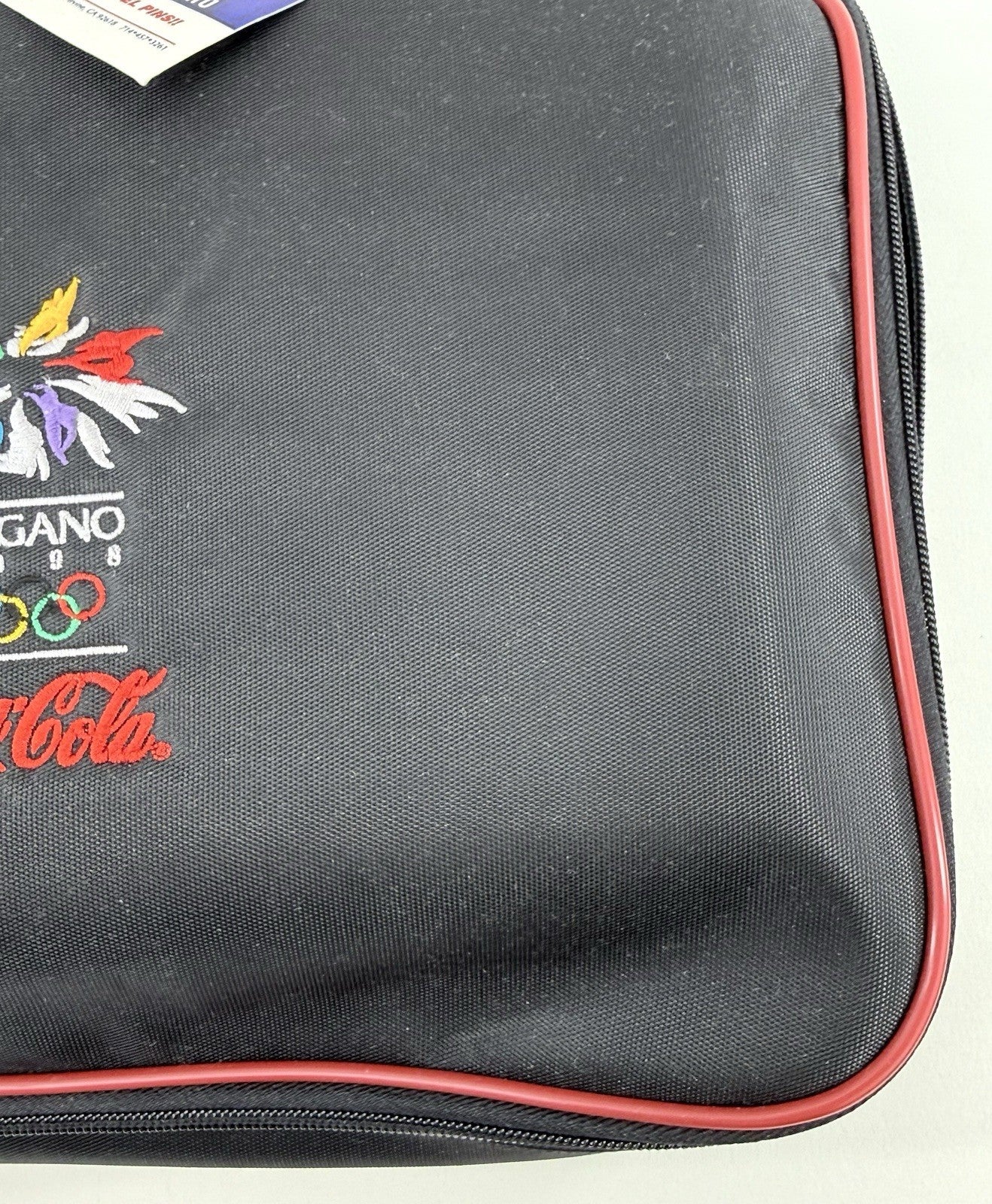 New Nagano 1998 Winter Olympics Official Pin Trading Bag w/Tag + Coca-Cola Pins