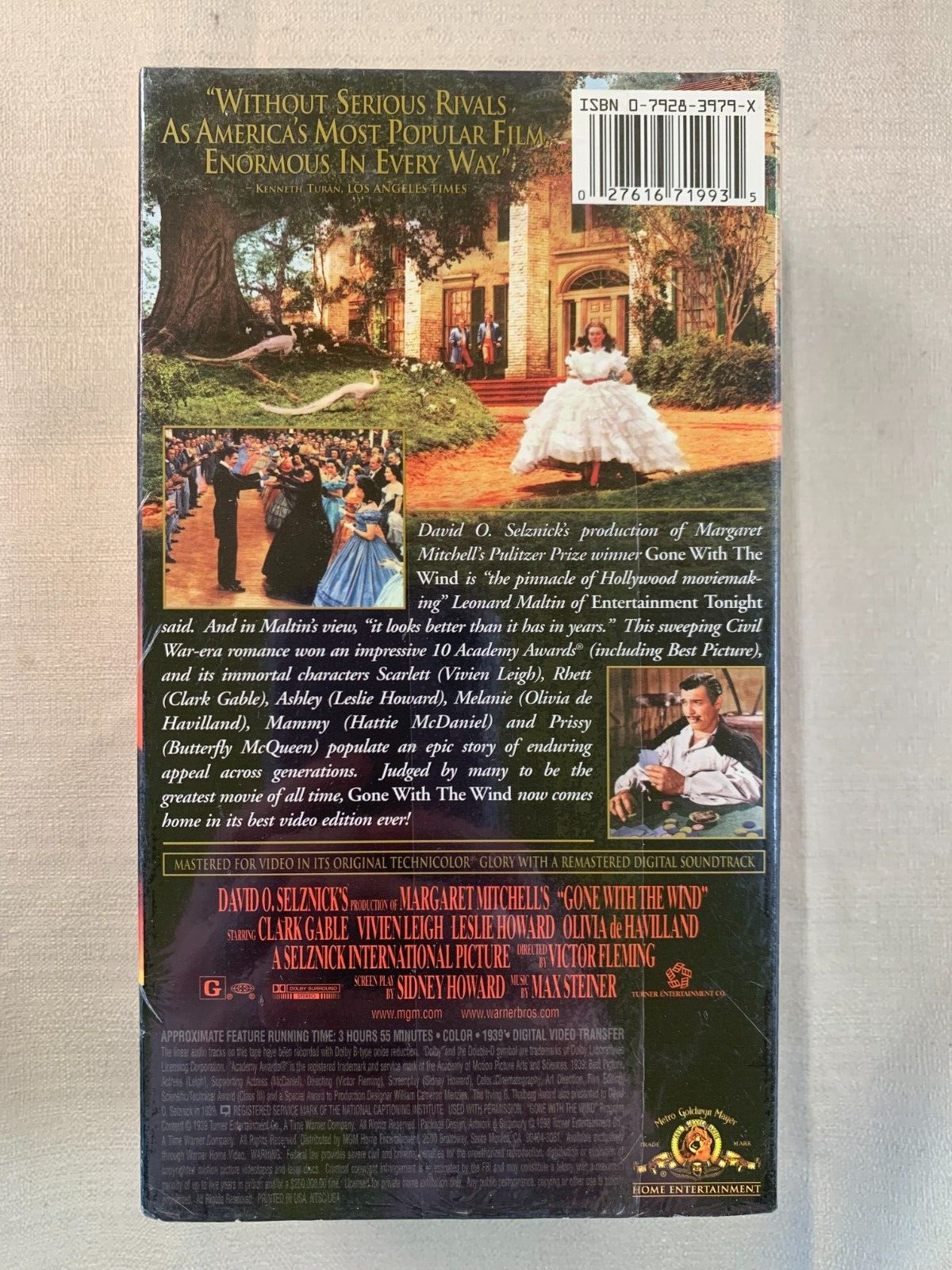 Gone With the Wind (VHS, 2001, 2-Tape Set, Double Cassette) New, Factory Sealed