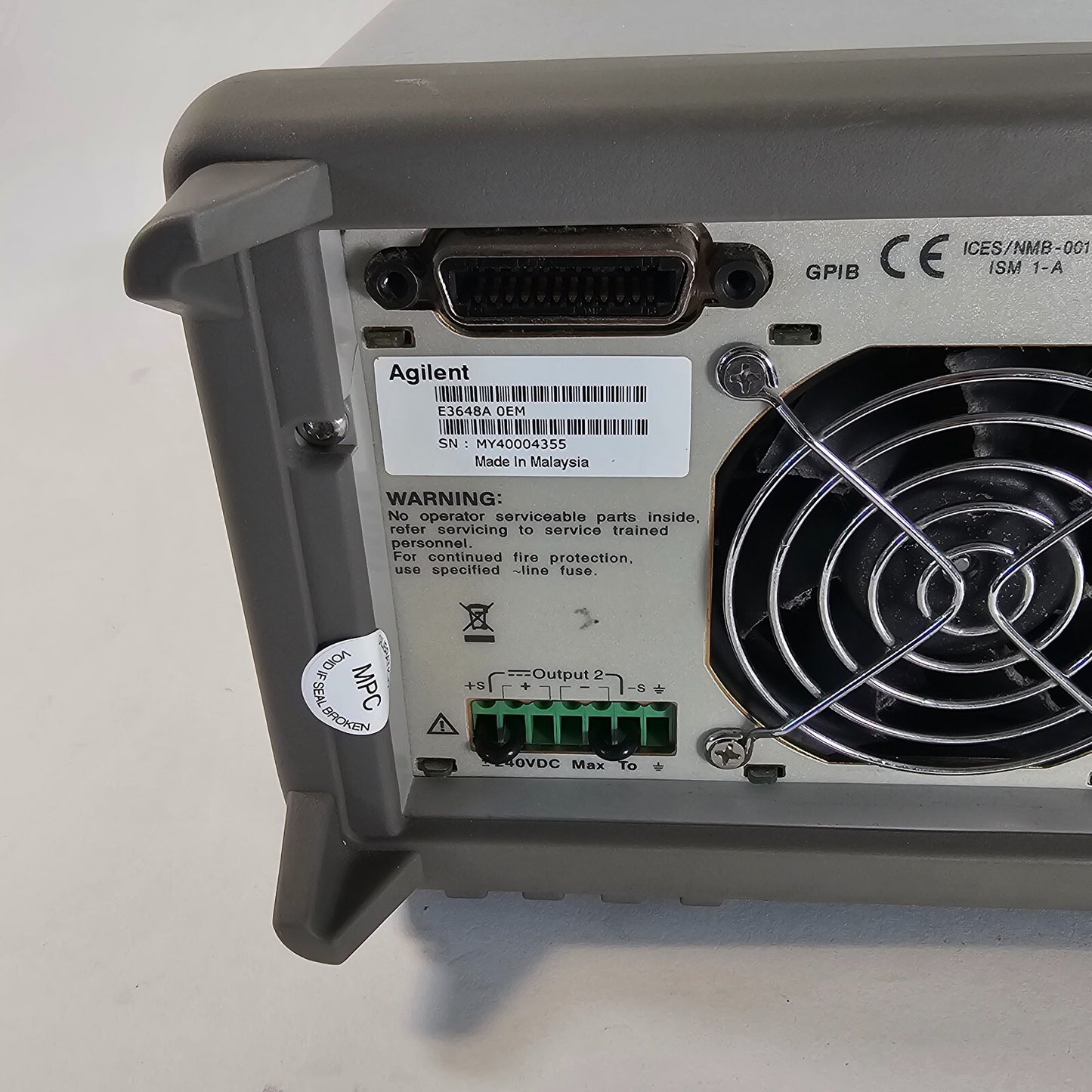 Agilent E3648A Dual Output DC Power Supply 0-8V,5A/0-20V,2.5A - Tested - 4355