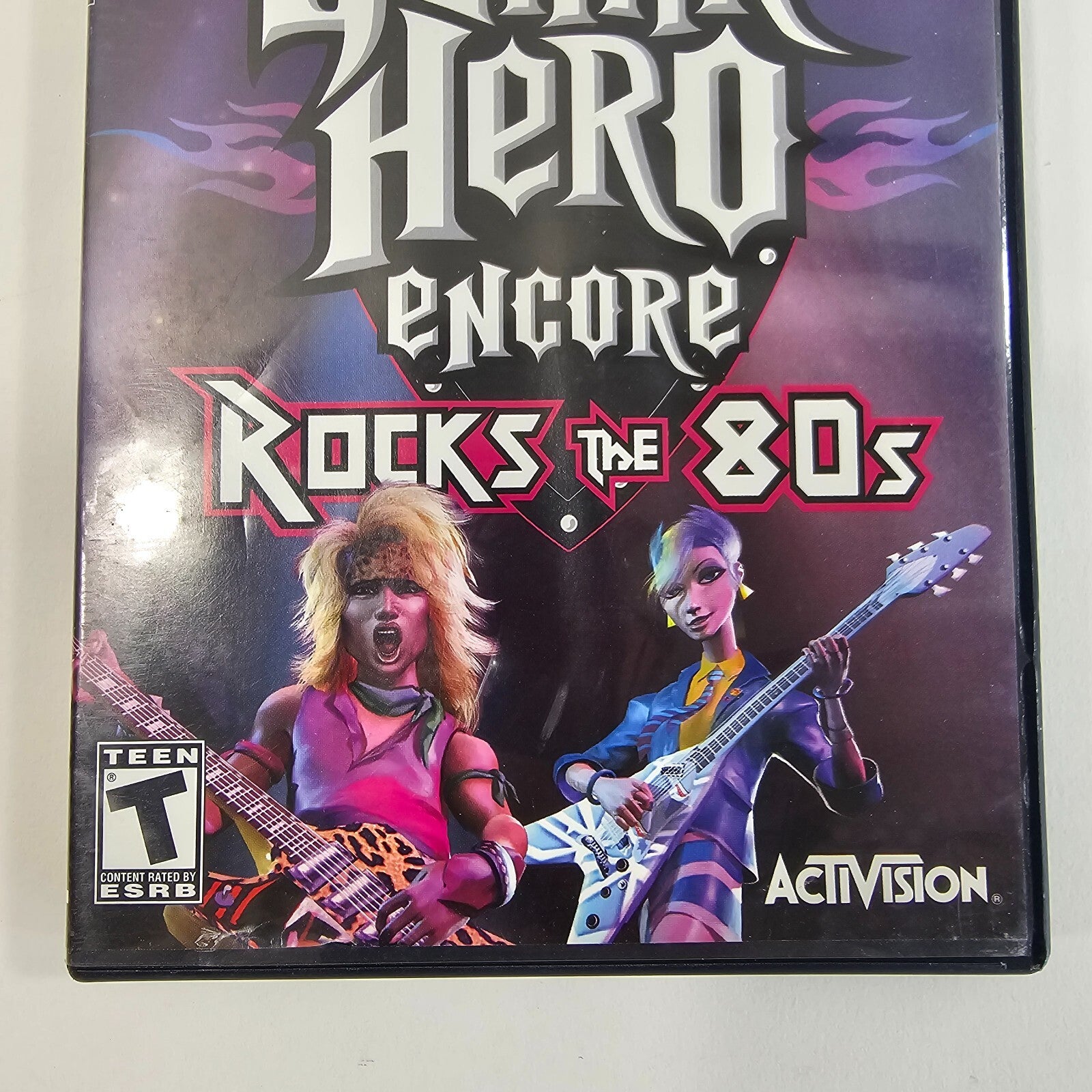 Guitar Hero Encore Rocks the 80's (Sony PlayStation 2, 2007) Case Game Manual
