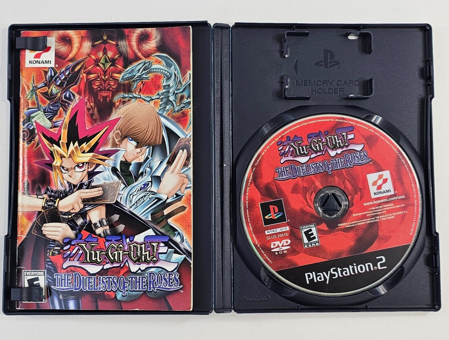 Yu-Gi-Oh! The Duelists of the Roses (PlayStation 2, 2003) Game Case Manual