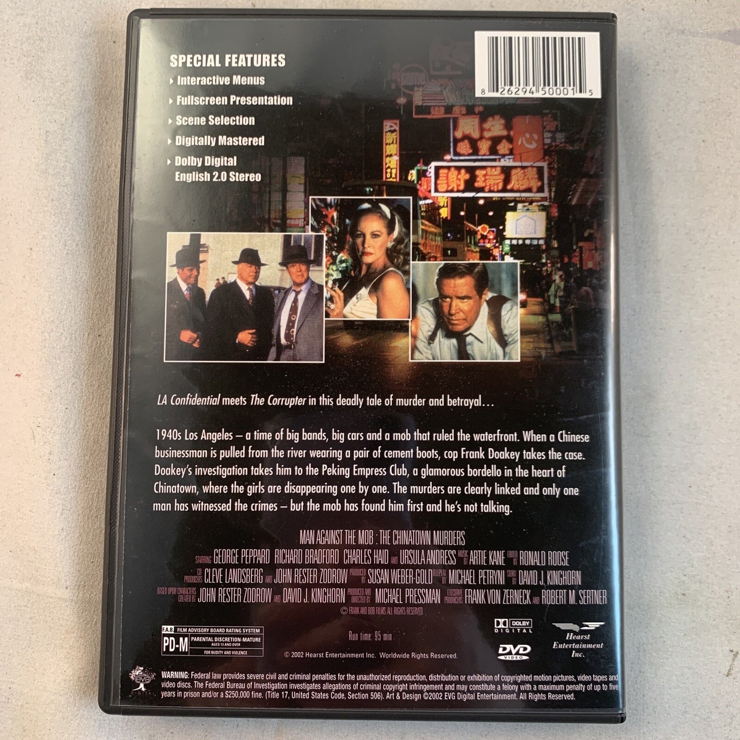 Chinatown Murders, The - Man Against the Mob (DVD, 2003)