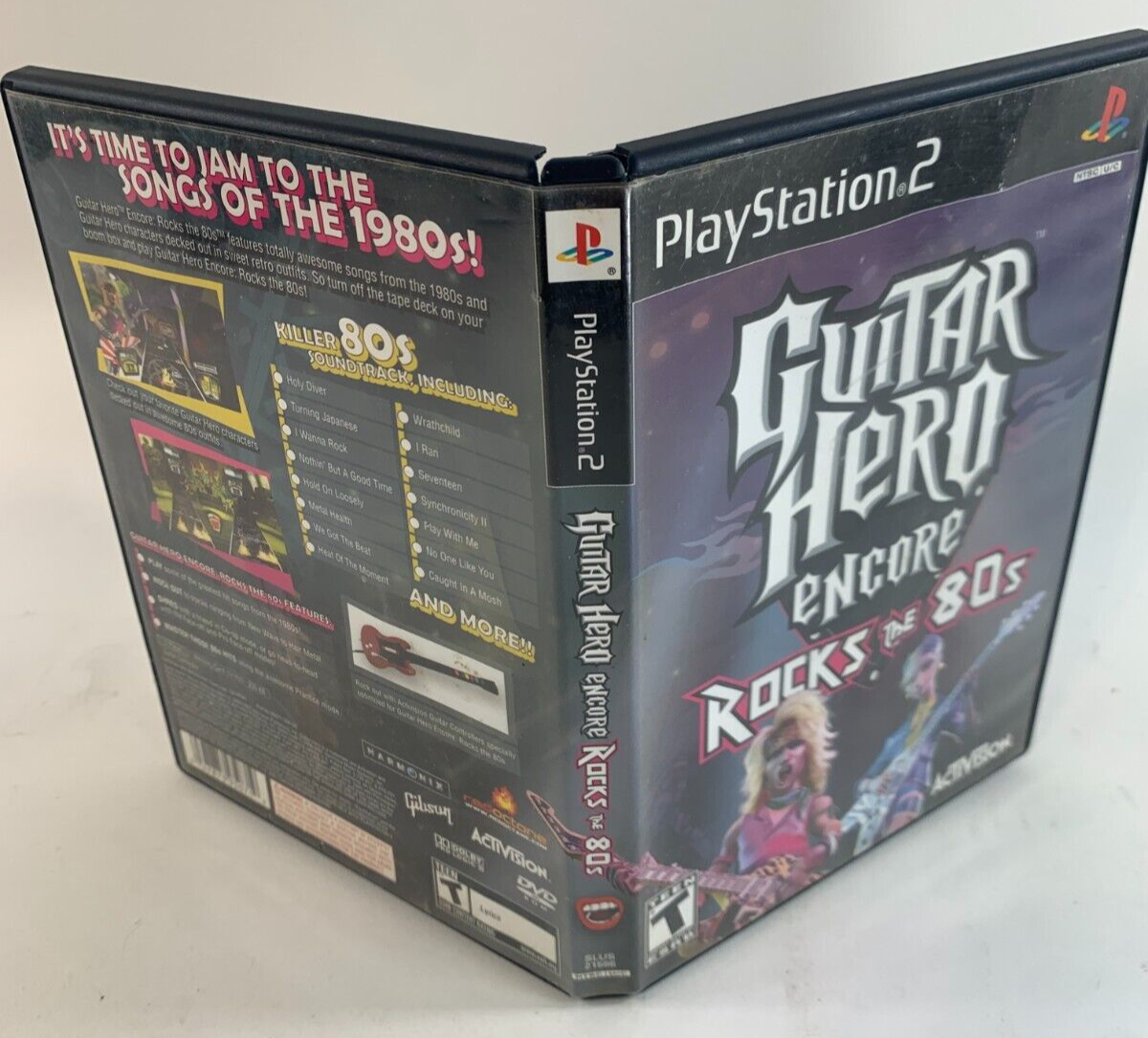 Guitar Hero Encore Rocks the 80s (PlayStation 2, 2007) Case Game Manual Poster