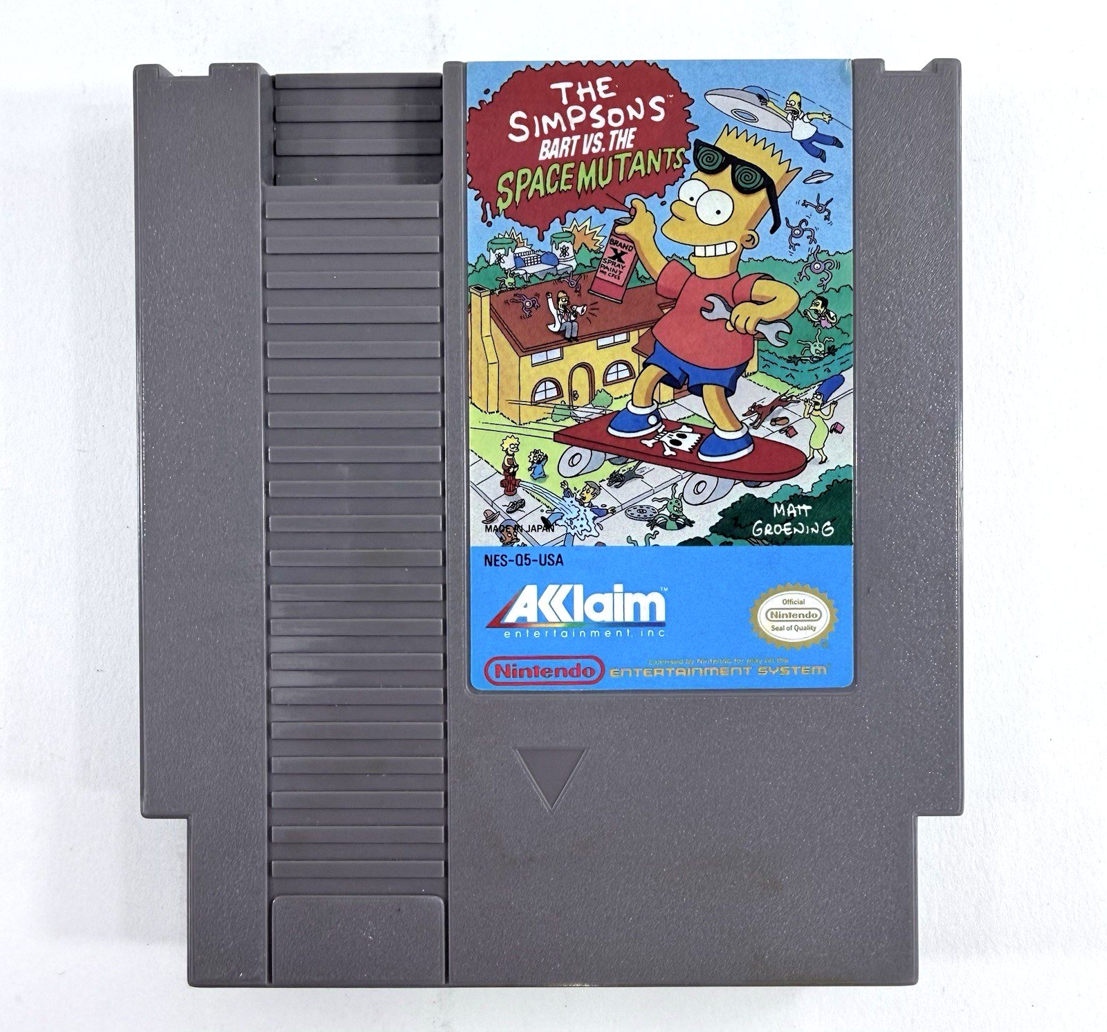 The Simpsons: Bart vs. the Space Mutants (Nintendo NES, 1991) Game Cartridge